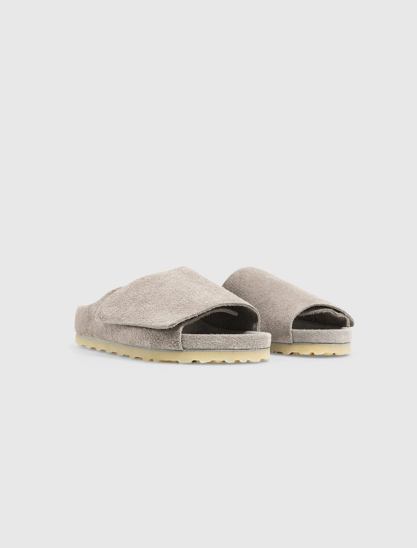 FEAR OF GOD X BIRKENSTOCK THE LOS FELIZ SUEDE "CEMENT" Quick And Easy Easy Fit