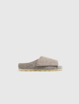 FEAR OF GOD X BIRKENSTOCK THE LOS FELIZ SUEDE "CEMENT" Canvas Upper