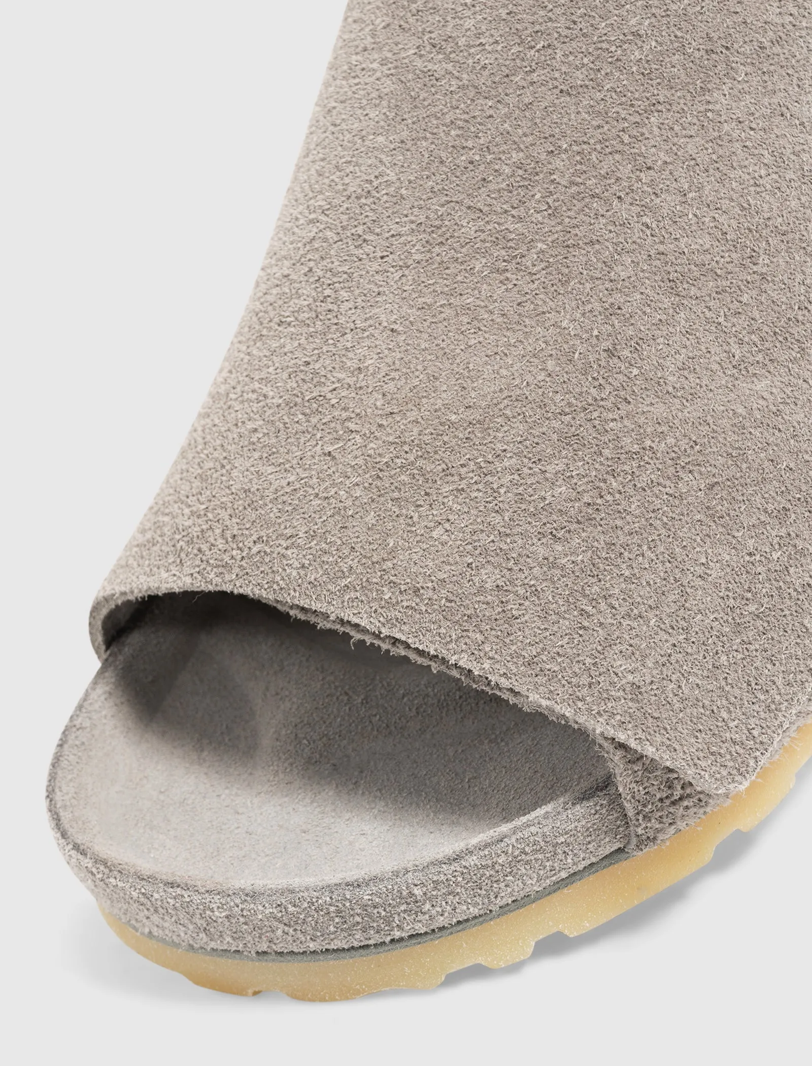 Marathon running synthetic leather FEAR OF GOD X BIRKENSTOCK THE LOS FELIZ SUEDE "CEMENT"