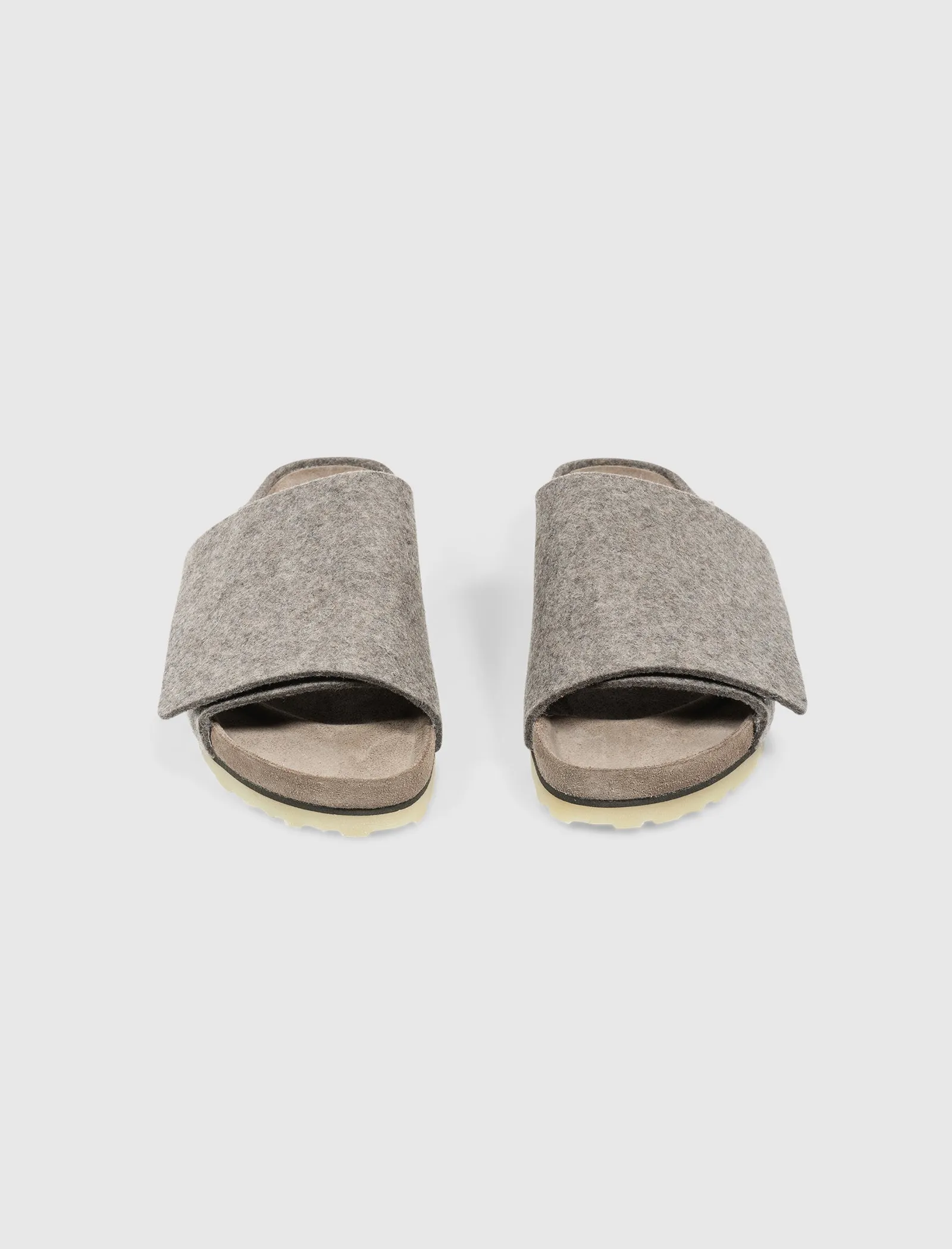 Perfect For Relaxation FEAR OF GOD X BIRKENSTOCK THE LOS FELIZ WOOL FELT "ASH MELANGE"