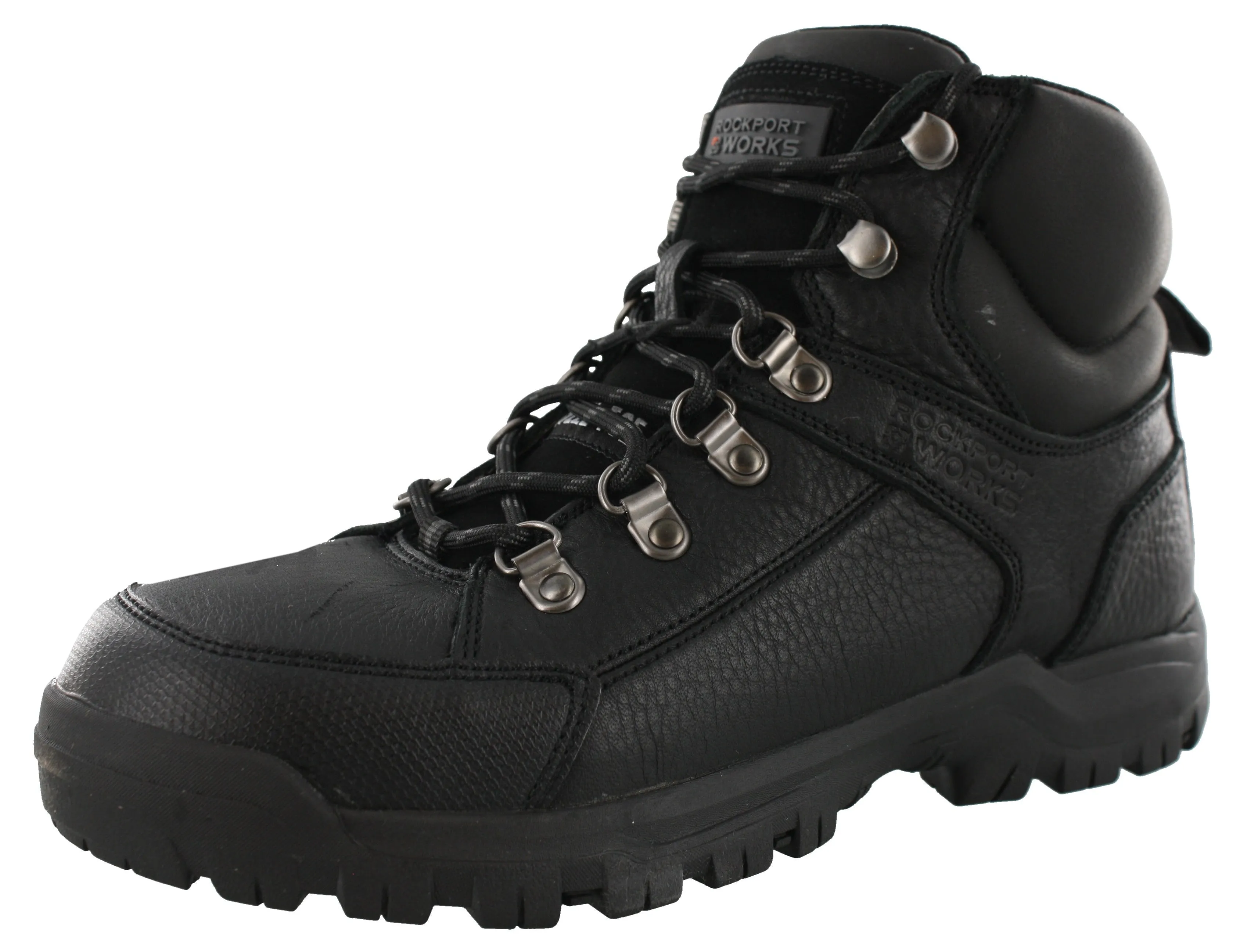 Elevated Comfort Rockport Men Lembert Steel Toe Wide WIdth Work Hiker Industrial Boots