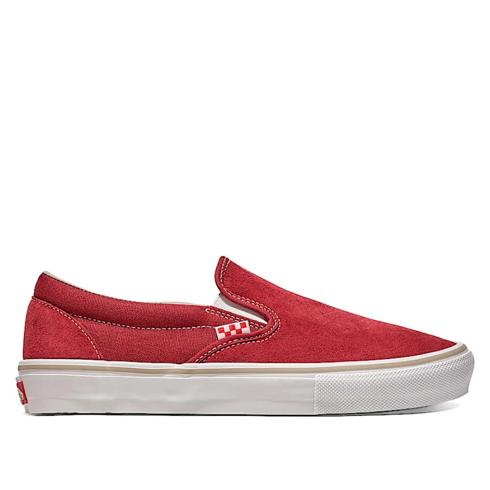 Soft Material Snug Fit Performance Vans Skate Slip-On - Sun Dried Tomato