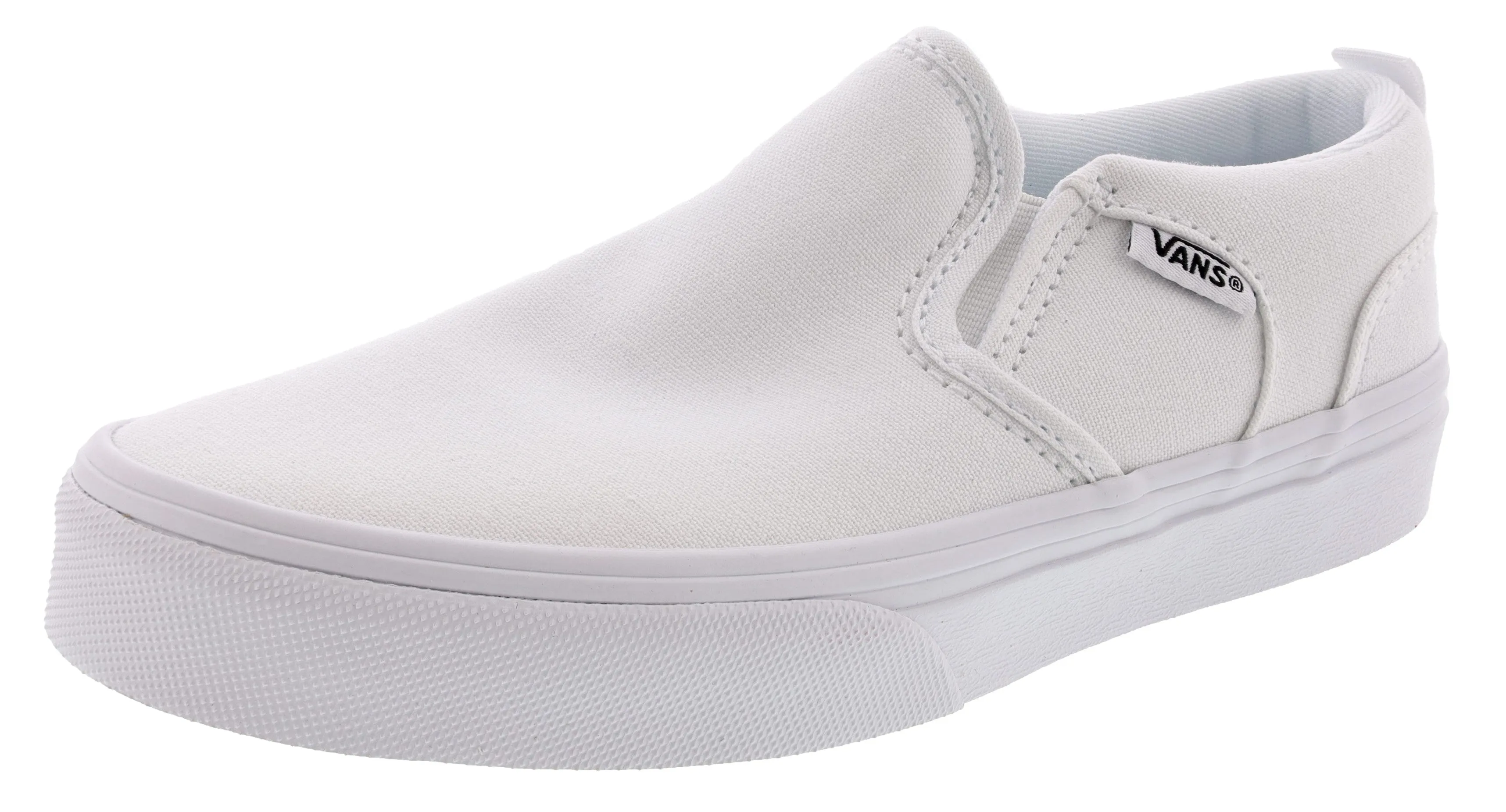Soft Insole Toe Protection Vans Kid's Asher Slip On Sneakers