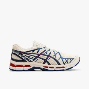 mid - cut ASICS Gel-Kayano 20 Cream / Deep Marine