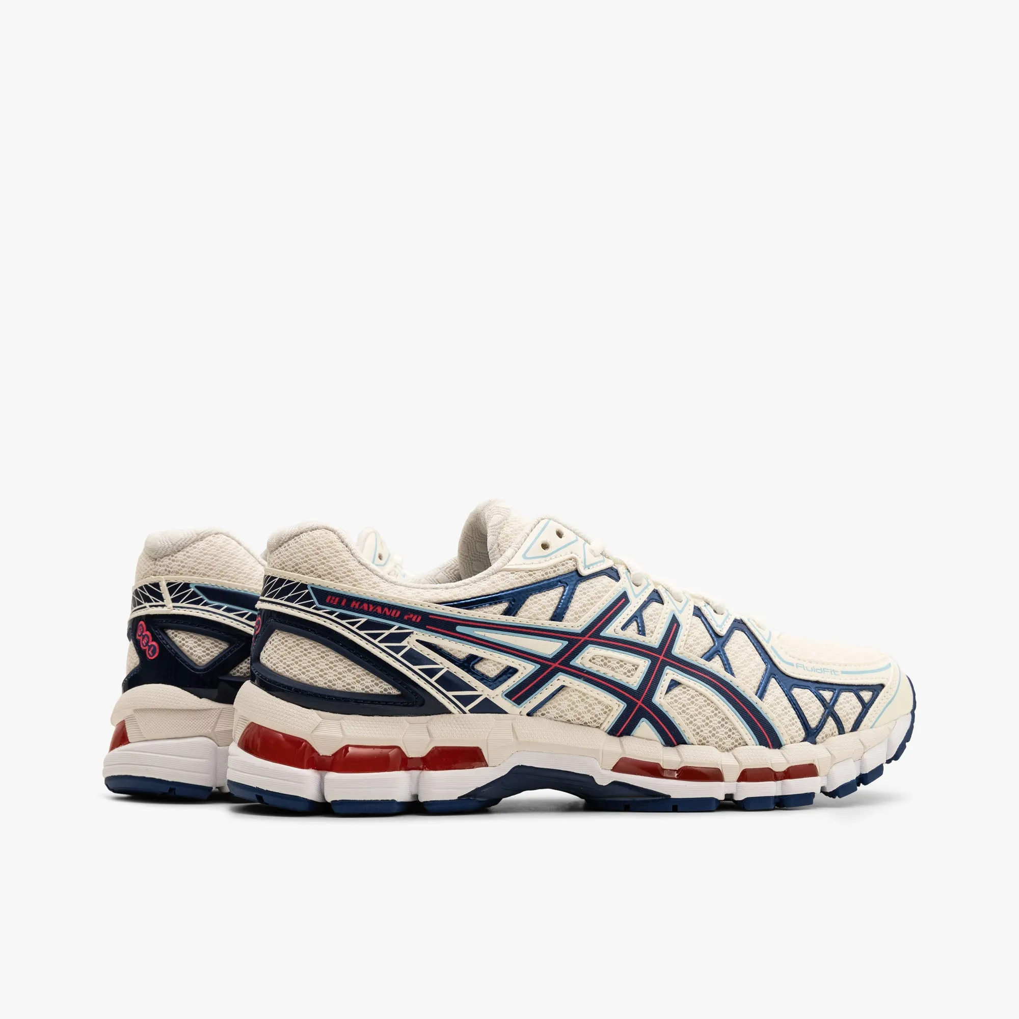 ASICS Gel-Kayano 20 Cream / Deep Marine running belt high - end - performance shoes