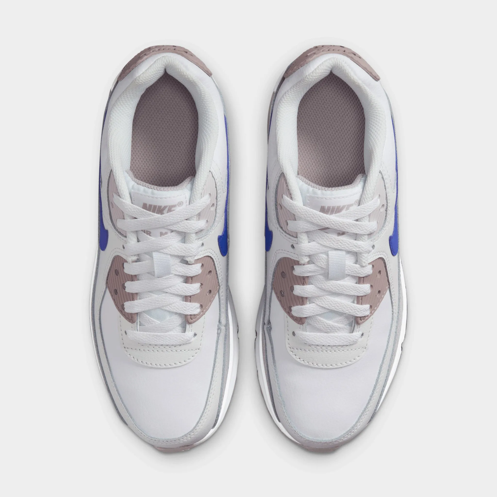 Nike Air Max 90 GS White / Racer Blue - College Grey performance equipment buckle - trimmed - design shoes