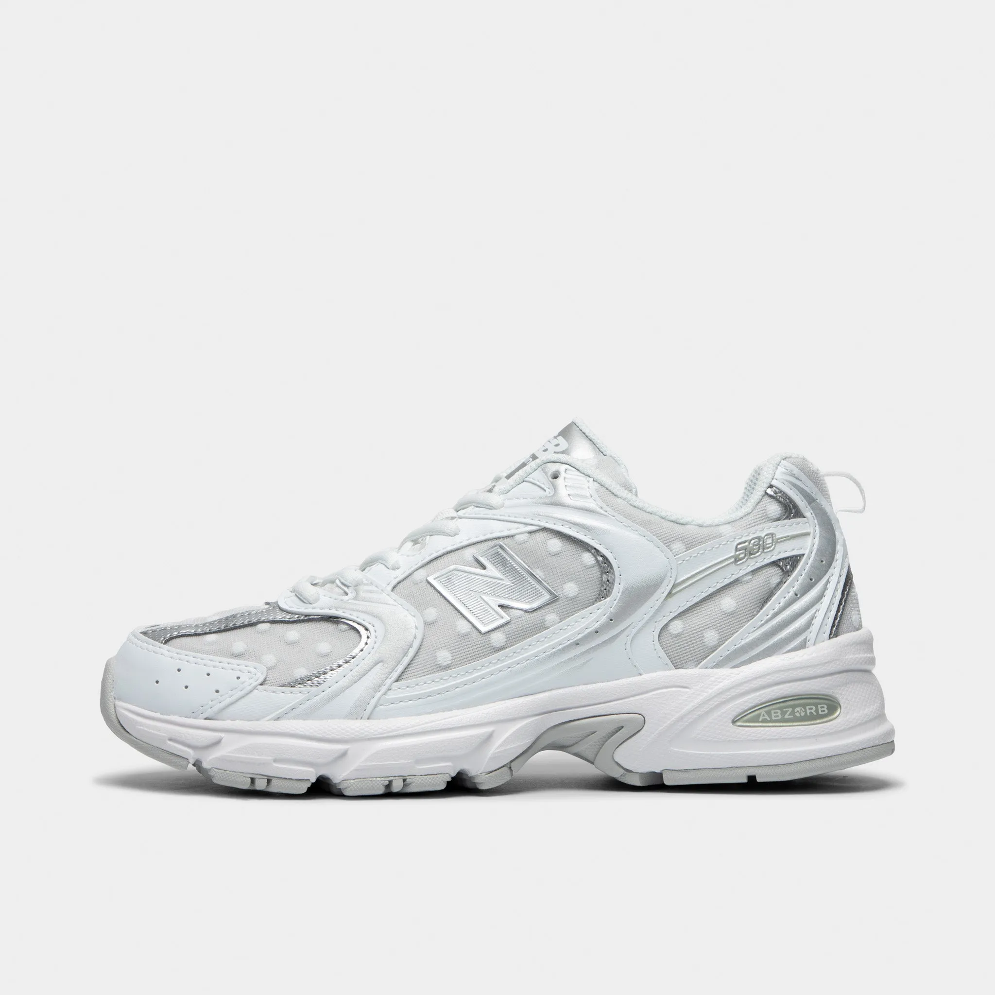 lace - up closure New Balance 530 White / Silver Metallic