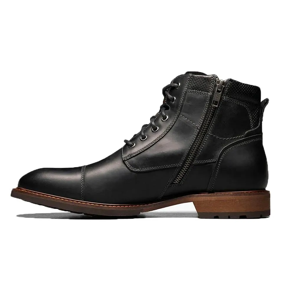Padded Interior Cold Weather Commuter Mud Friendly Florsheim Men's Lodge Cap Boot Black