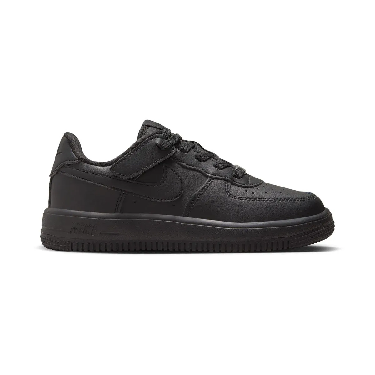 Freedom Walk Lunch Pace Nike Force 1 Low EasyOn 'Triple Black' Little Kids' Shoes