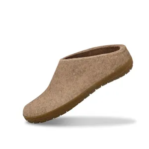 Glerups Slipper: Slip On, Sand, Honey Rubber Sole Speed Enhancement