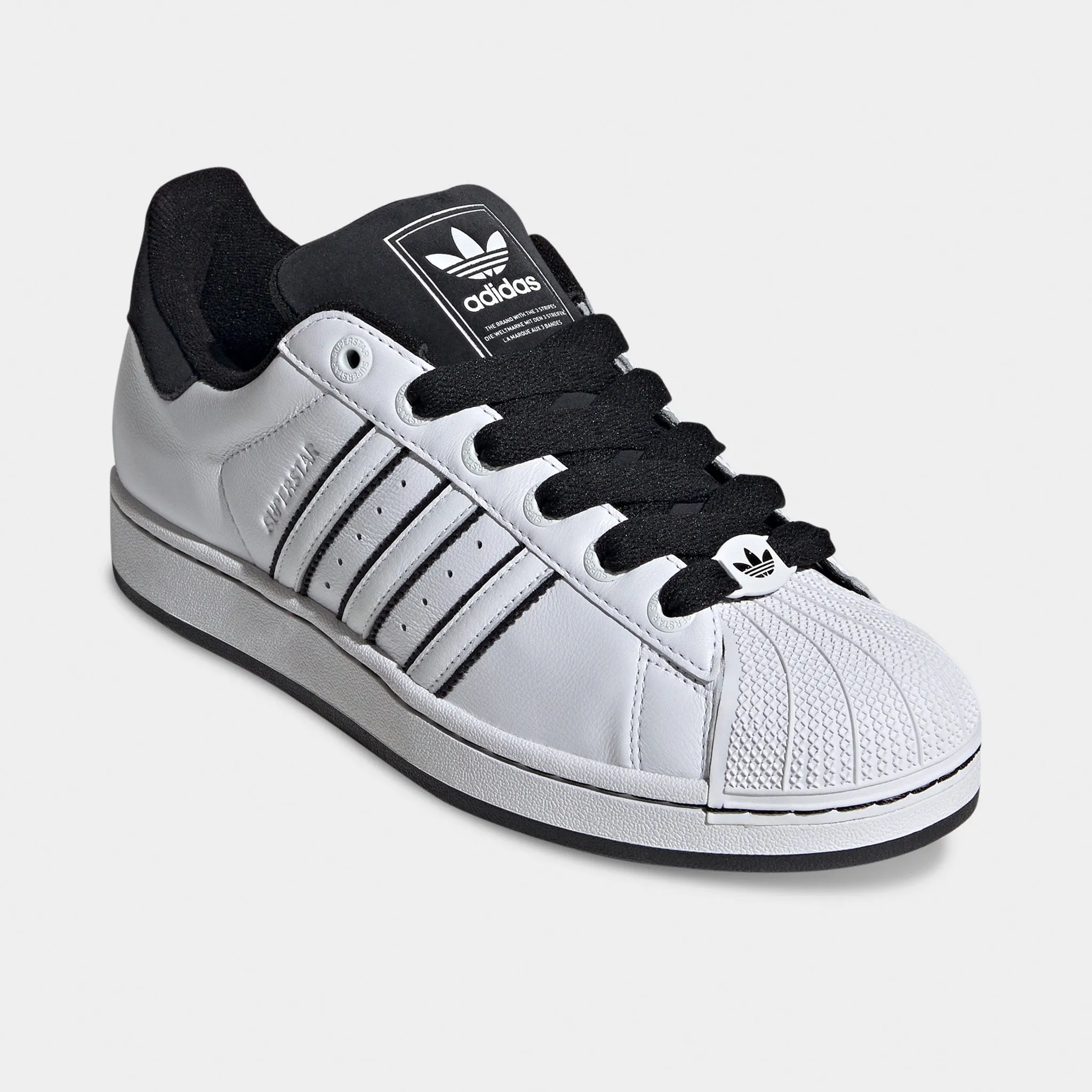 adidas Superstar II White / Black - White Roll Guard Heel Counter Microperforated Tongue Design