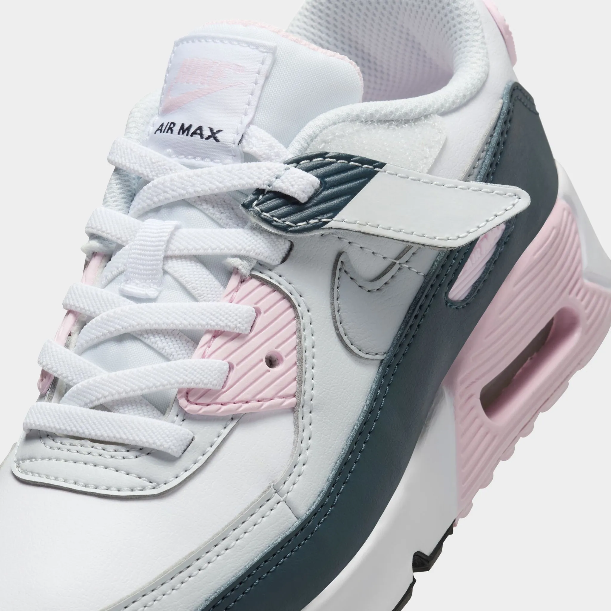 Nike Air Max 90 EasyOn PS White / Wolf Grey - Pink Foam beginner suitability Adaptive