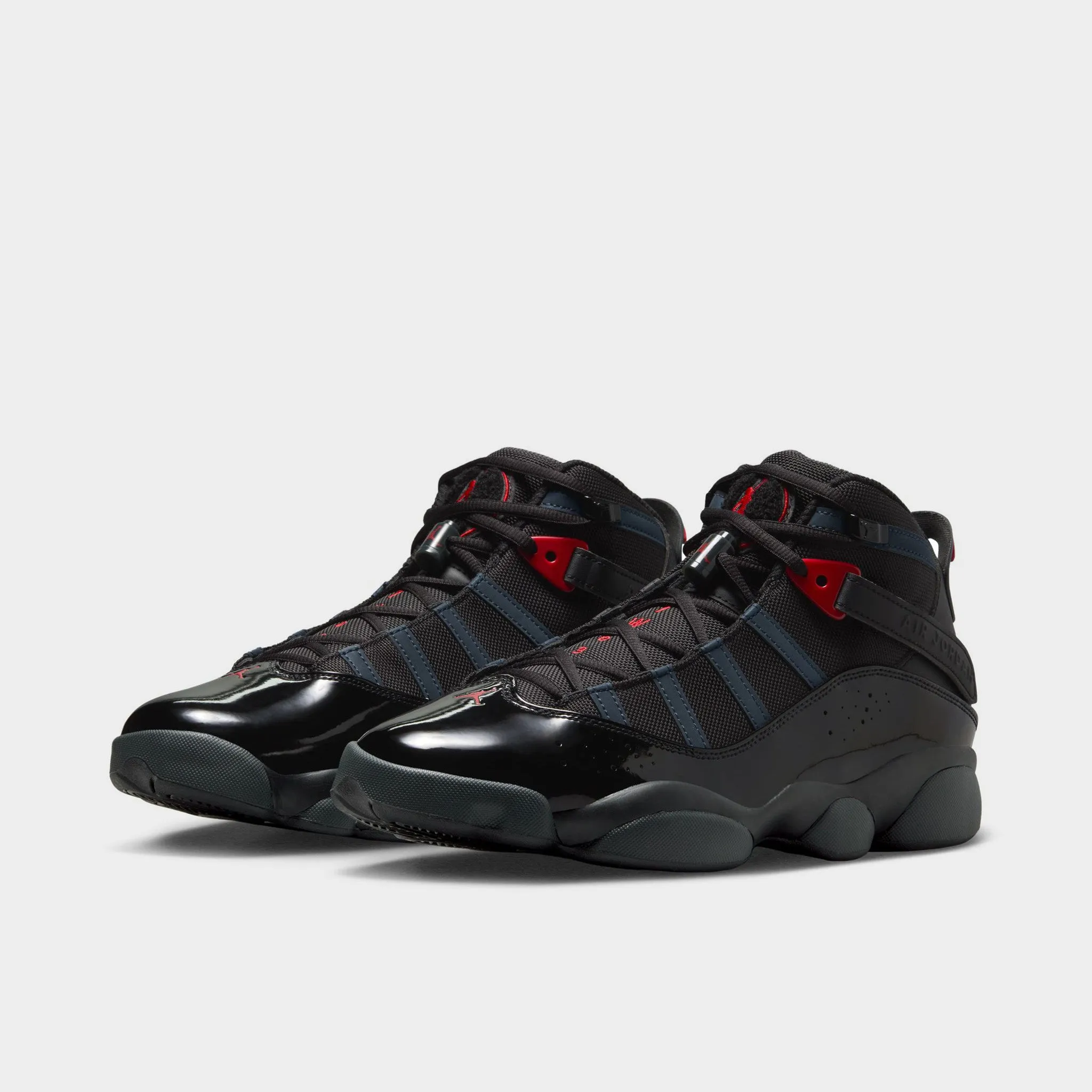 Ultra-Light Fit Jordan 6 Rings Black / Fire Red - Anthracite