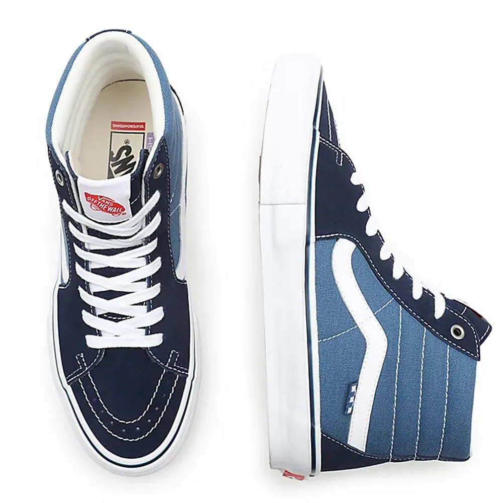 Vans Skate Sk8-Hi - Navy/White Street Fashion