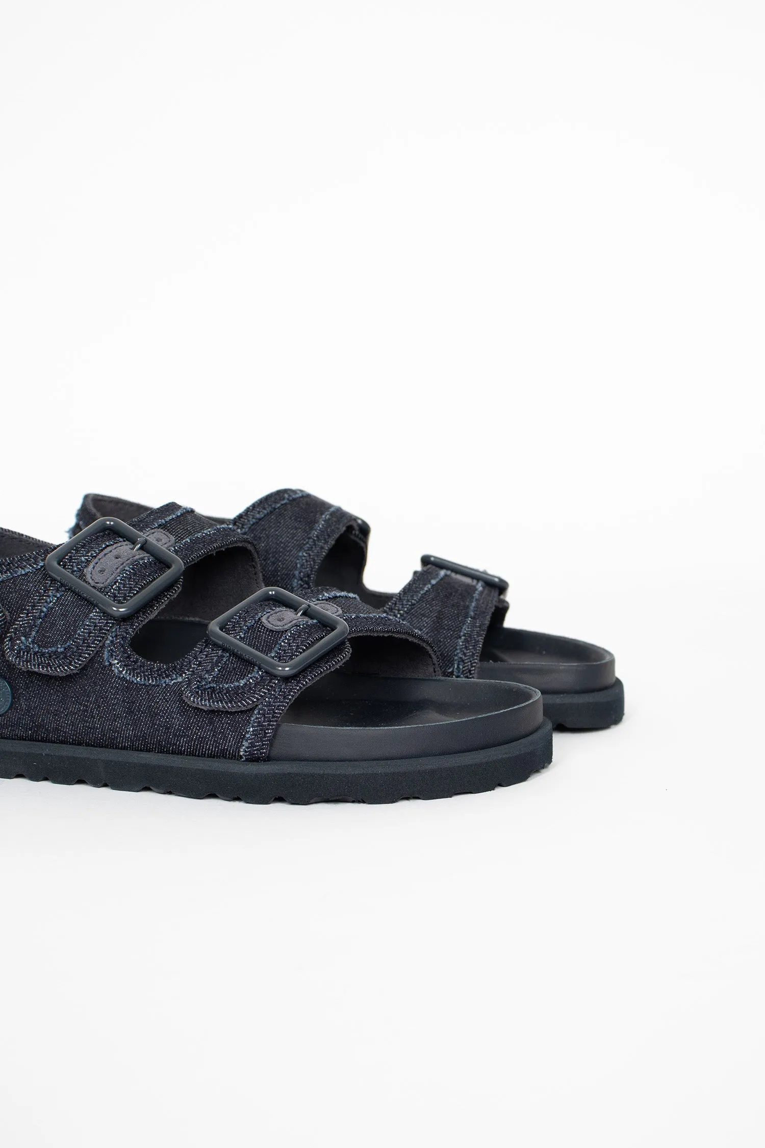 Milano Stone Washed Sandal Dark Washed Denim Warm and Cozy Thermal Core Cold Weather Commuter