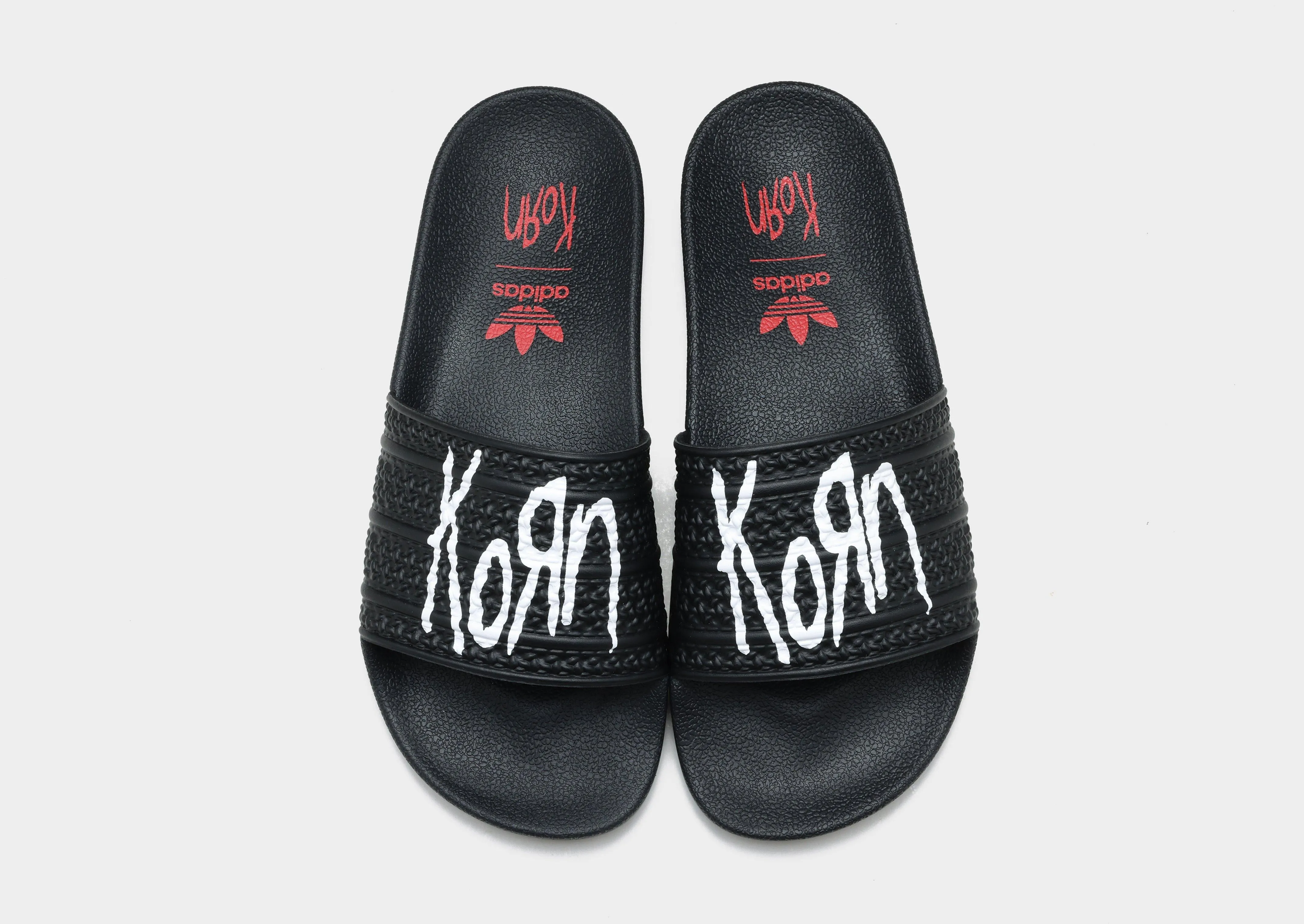 Adilette Korn Slides Flexible Grip Soft Leather