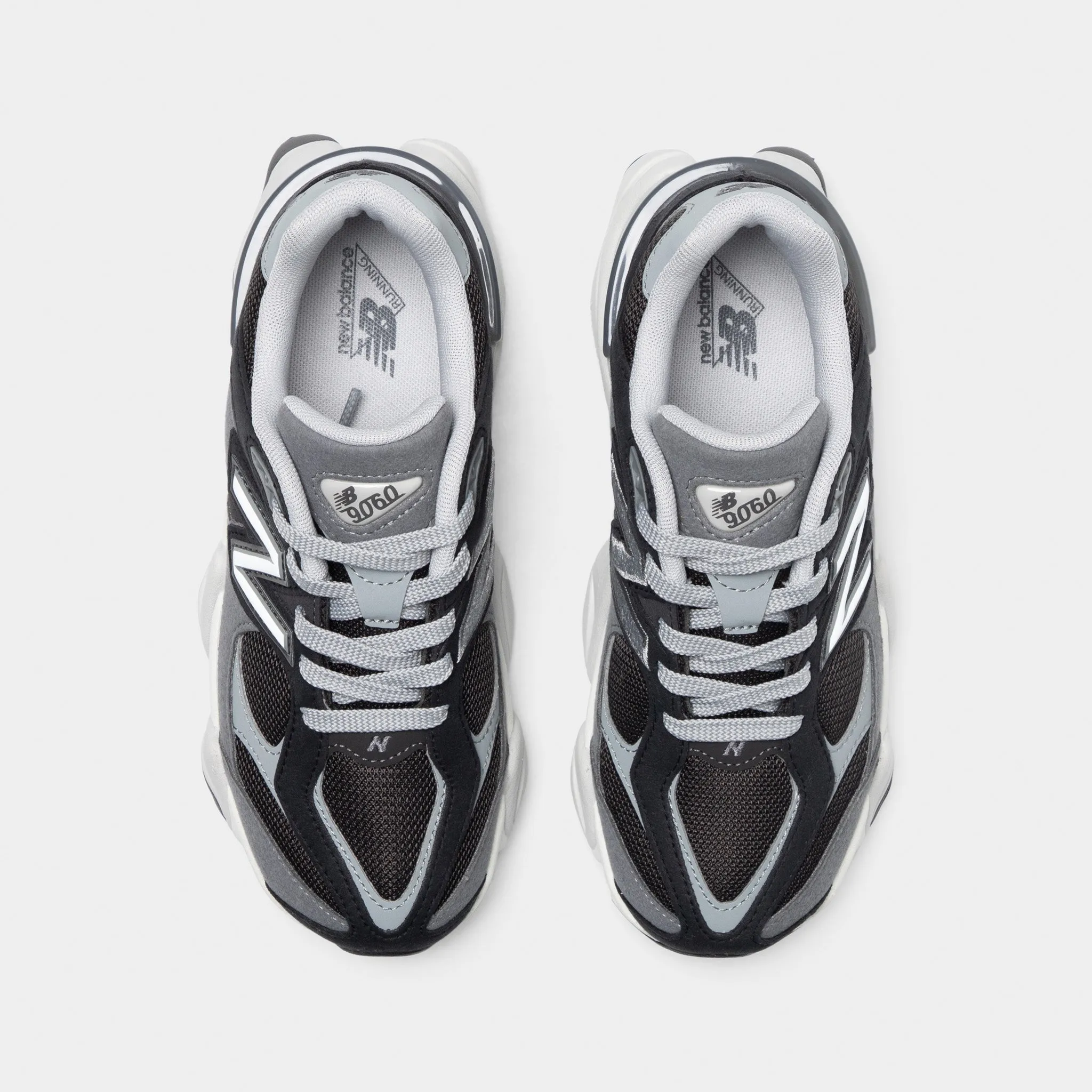 Personalizable white running shoes New Balance Juniors' 9060 Black / Castlerock