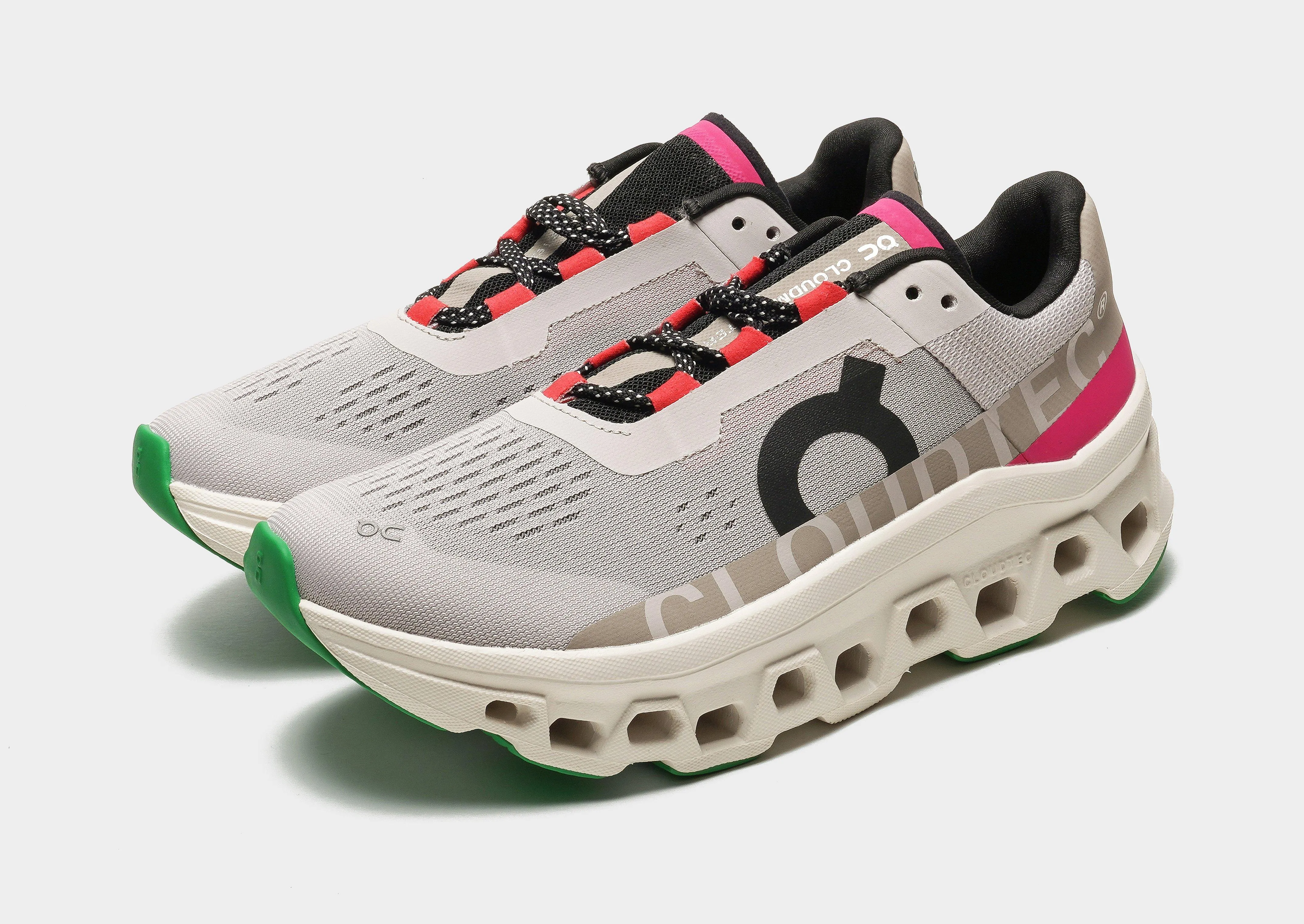 running in a monorail station area shoes Elite runner Cloudmonster Women's