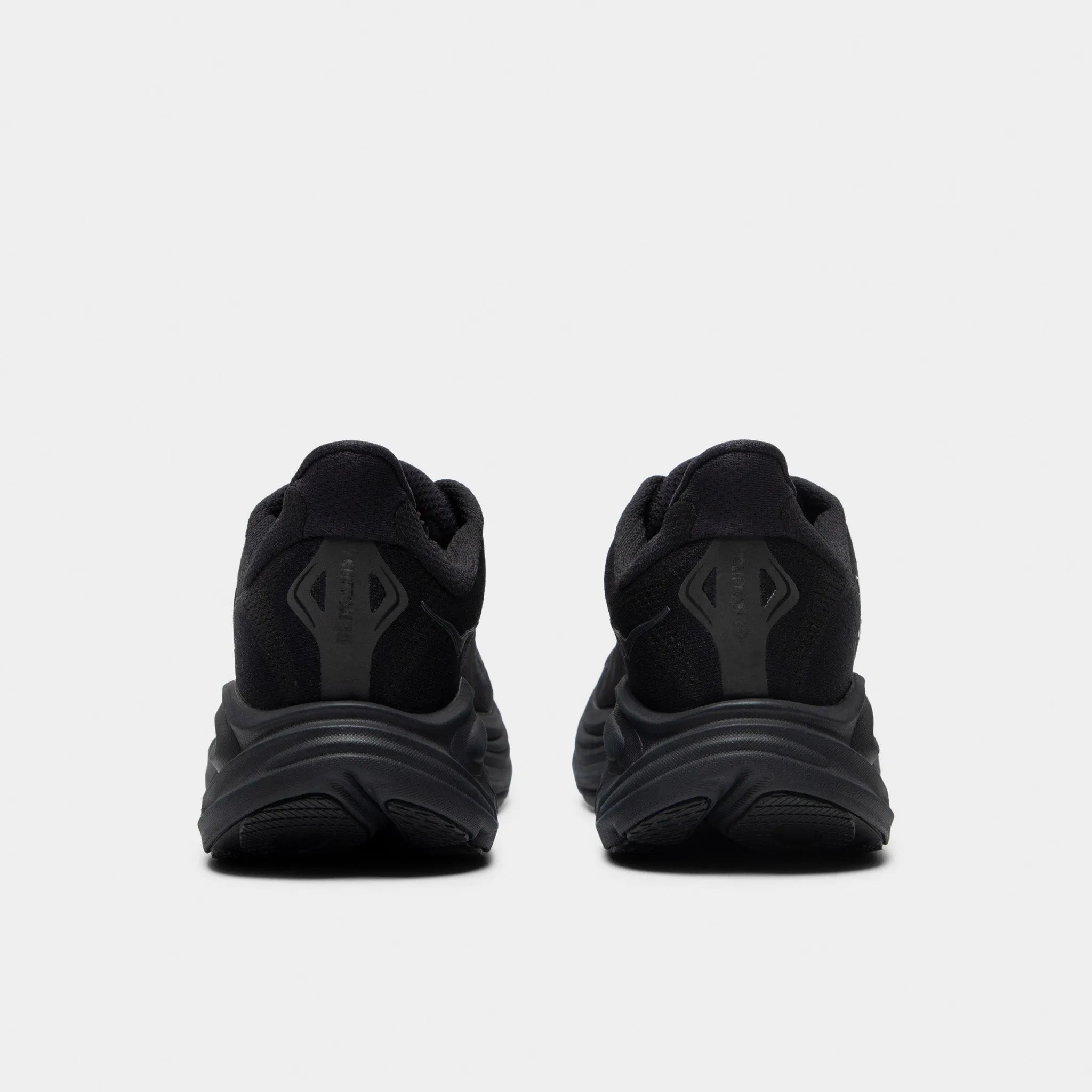 leather - finish - design shoes improved performance Hoka Clifton 10 Black / Black