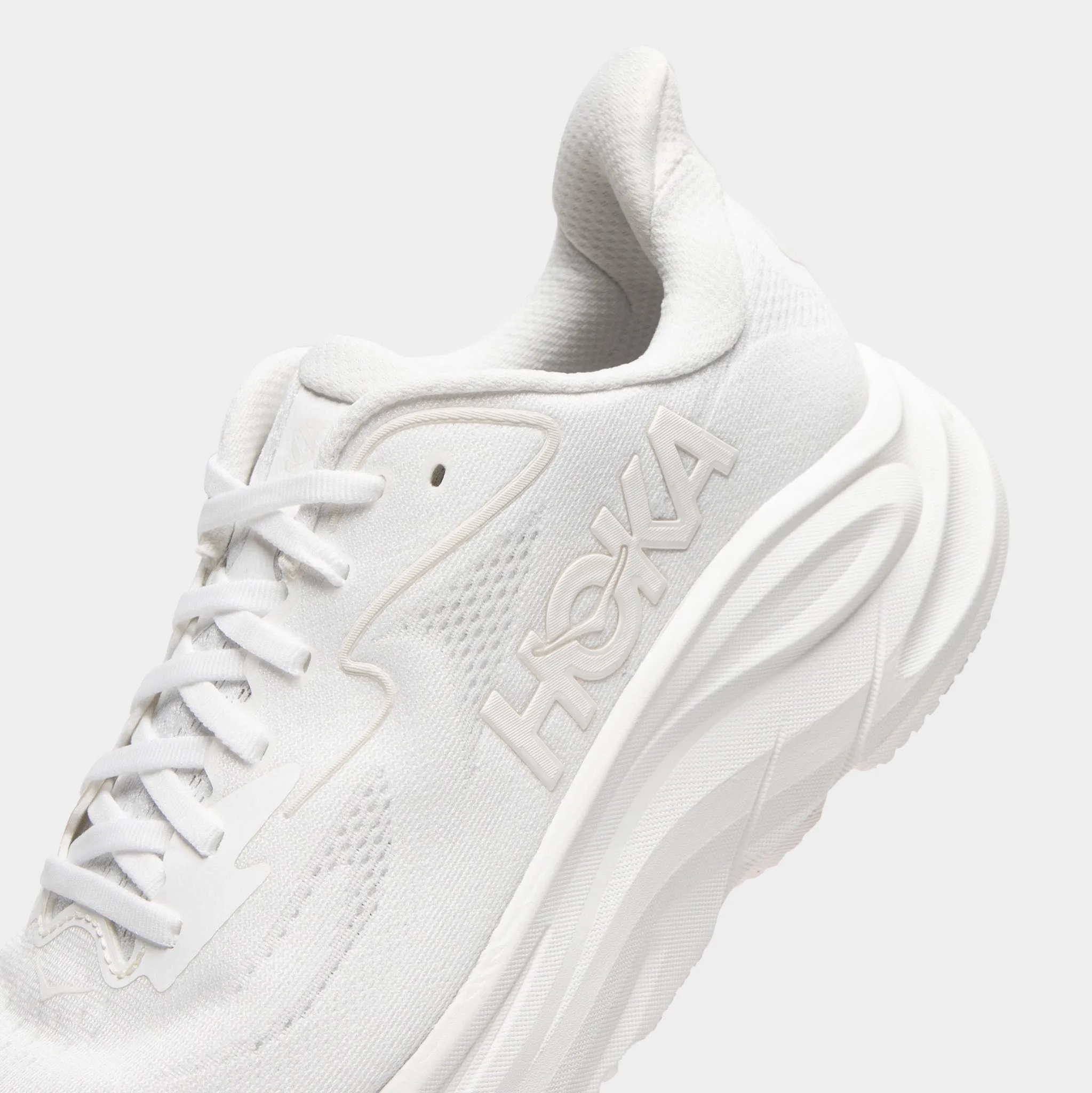Hoka Clifton 10 White / White Anti - skid Flex Fit