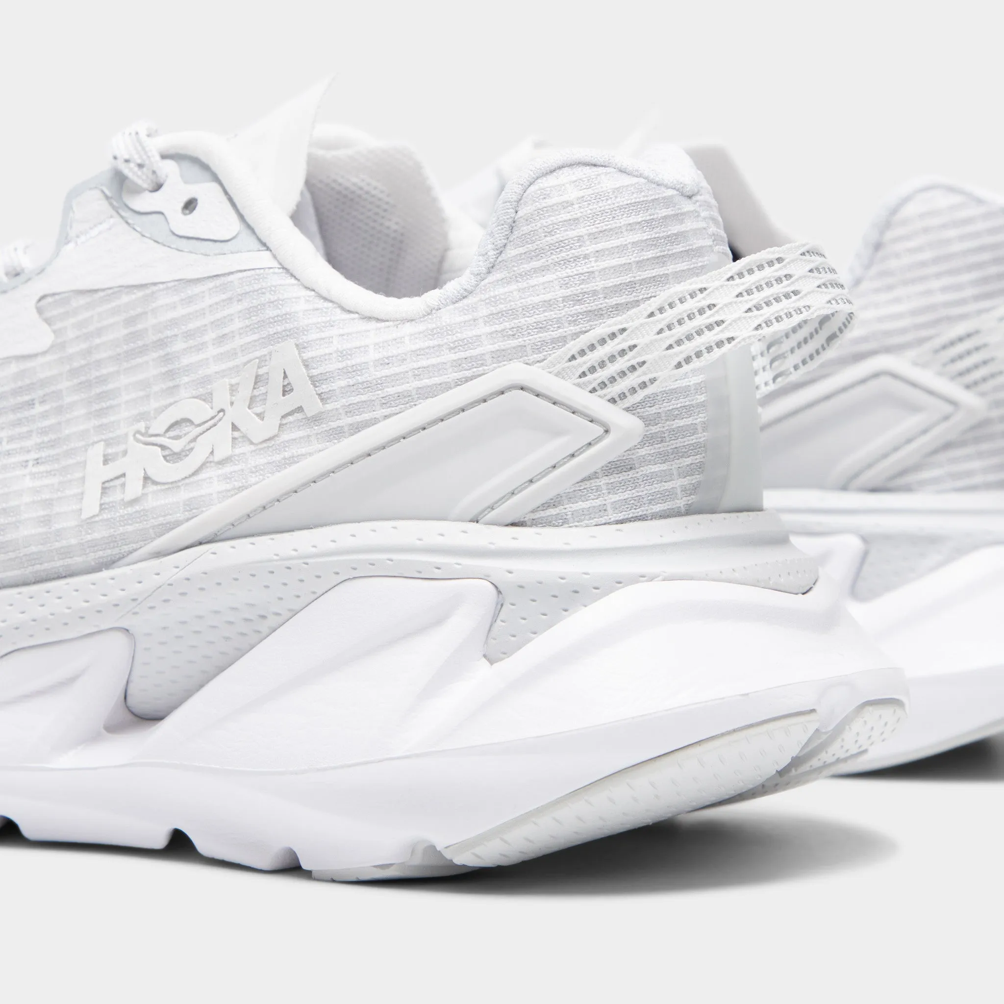 Hoka Elevon 2 White / White Soft foam running in a national park shoes