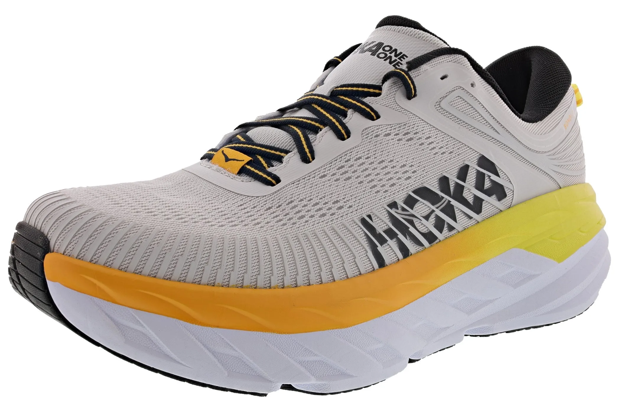 Hoka Men's Ultra Marathon Cushioned Running Shoes Bondi 7 Outdoor Session