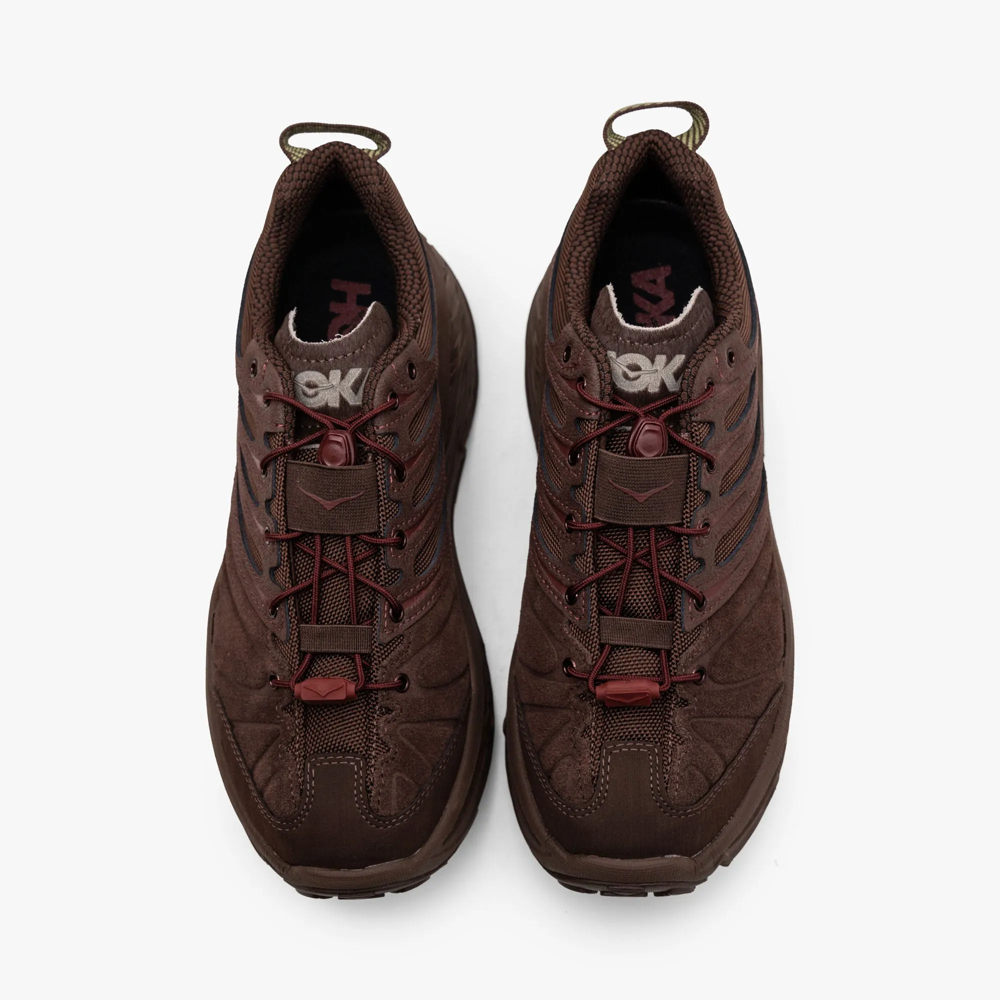 Hoka Stinson EVO OG TP Cold Brew / Varsity Burgundy thermal shoes