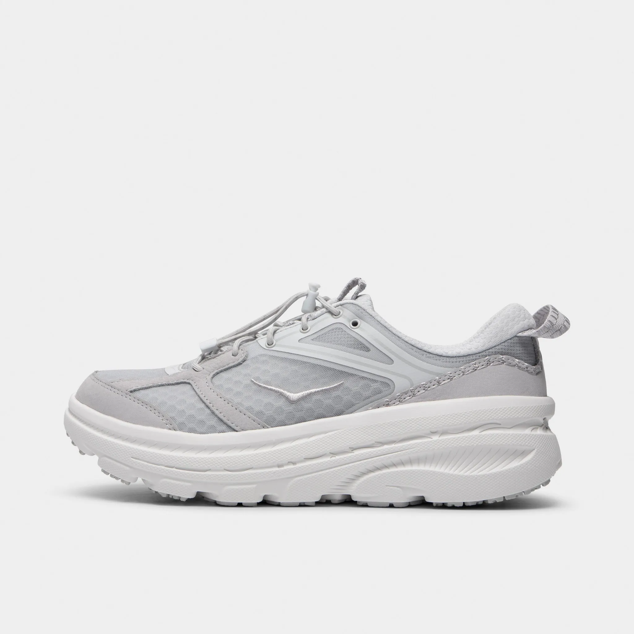 neutral shoes ultra - marathon Hoka U Bondi B3LS Cosmic Grey / White