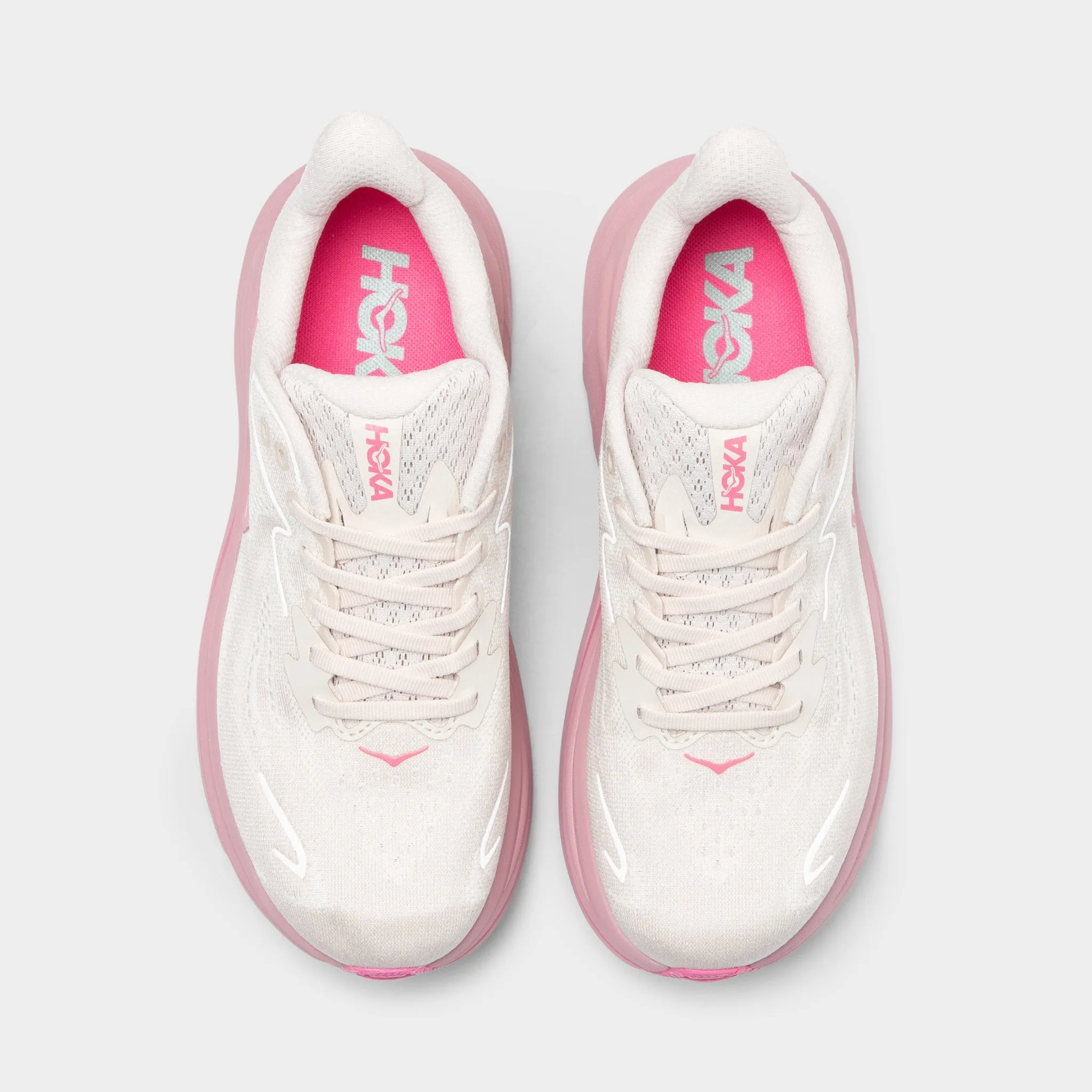 Ankle hug Hoka Women's Clifton 10 Rose Cream / Dried Rose