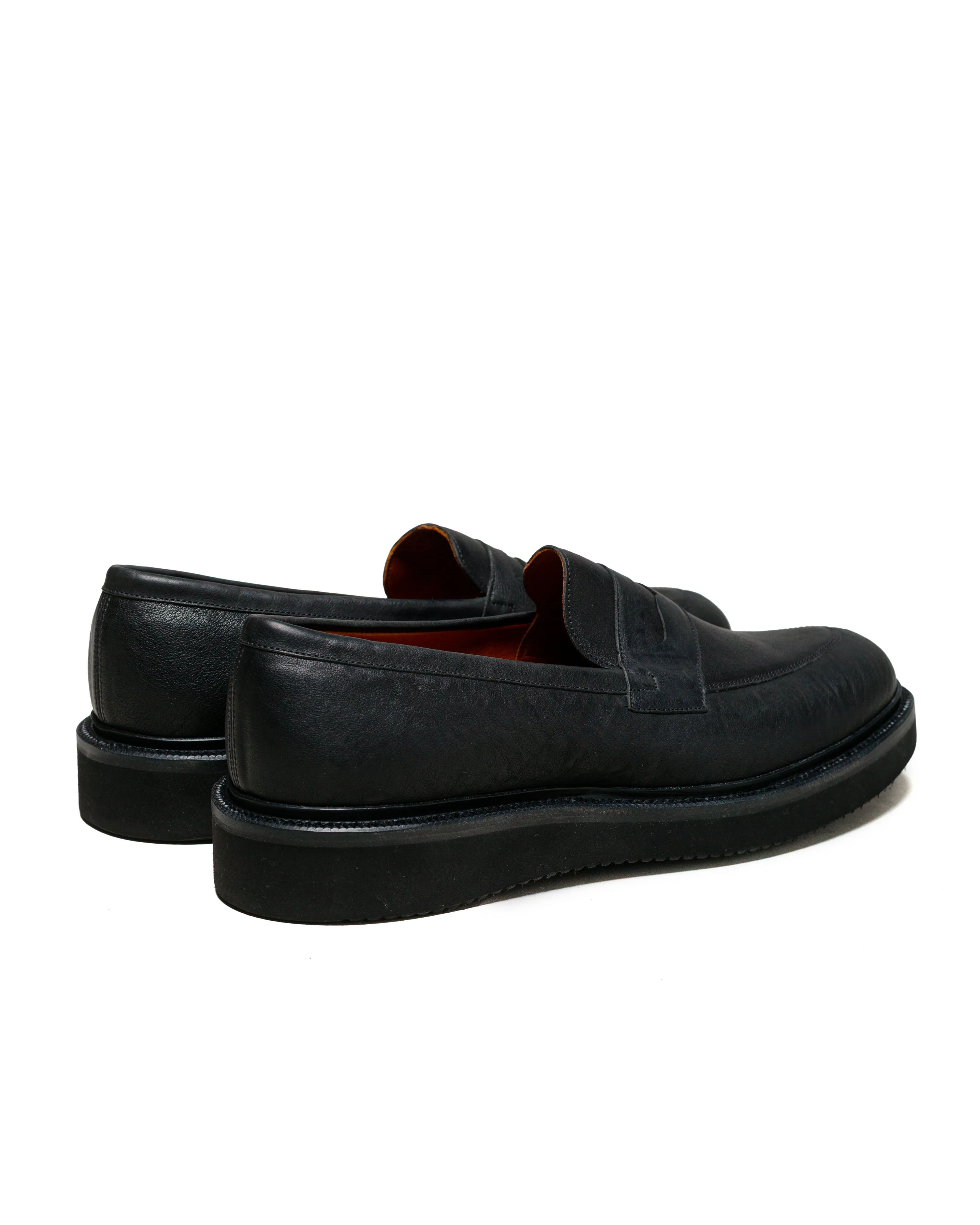 sharpest Viberg Bristol Loafer Nero Washed Kangaroo