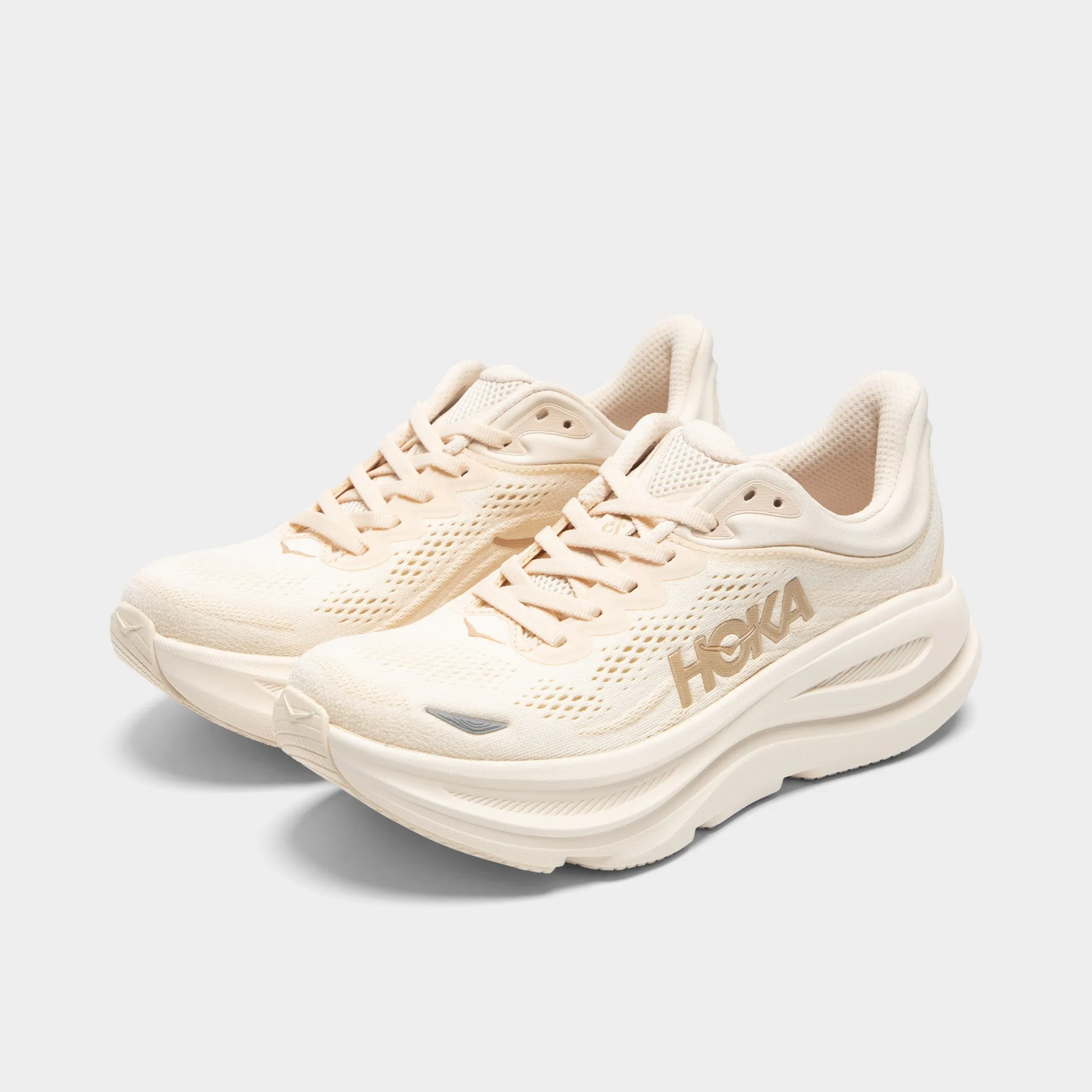 Stretching MinimalistDesign Hoka Women's Bondi 9 Vanilla / Birch