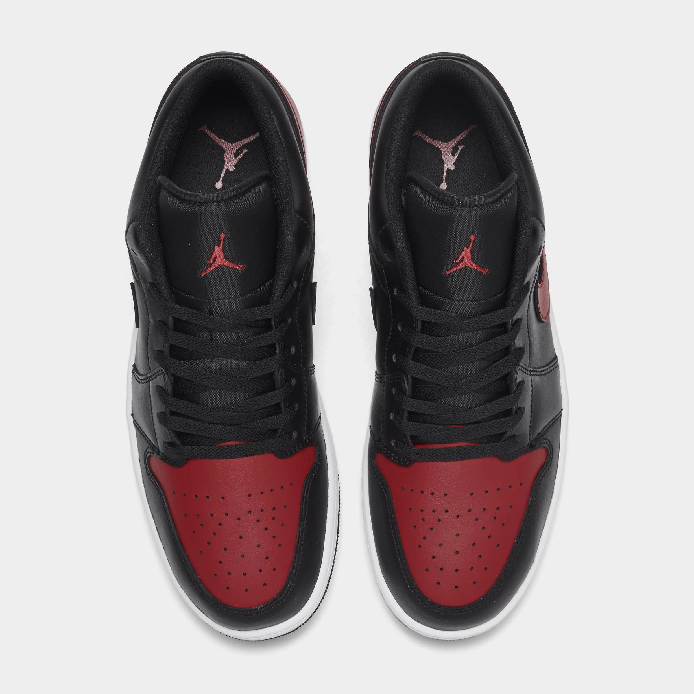 Jordan 1 Low Black / Varsity Red - Summit White Dynamic Traction Pattern