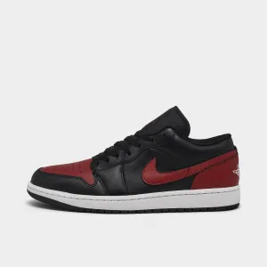 Jordan 1 Low Black / Varsity Red - Summit White Impact Resistant Plate