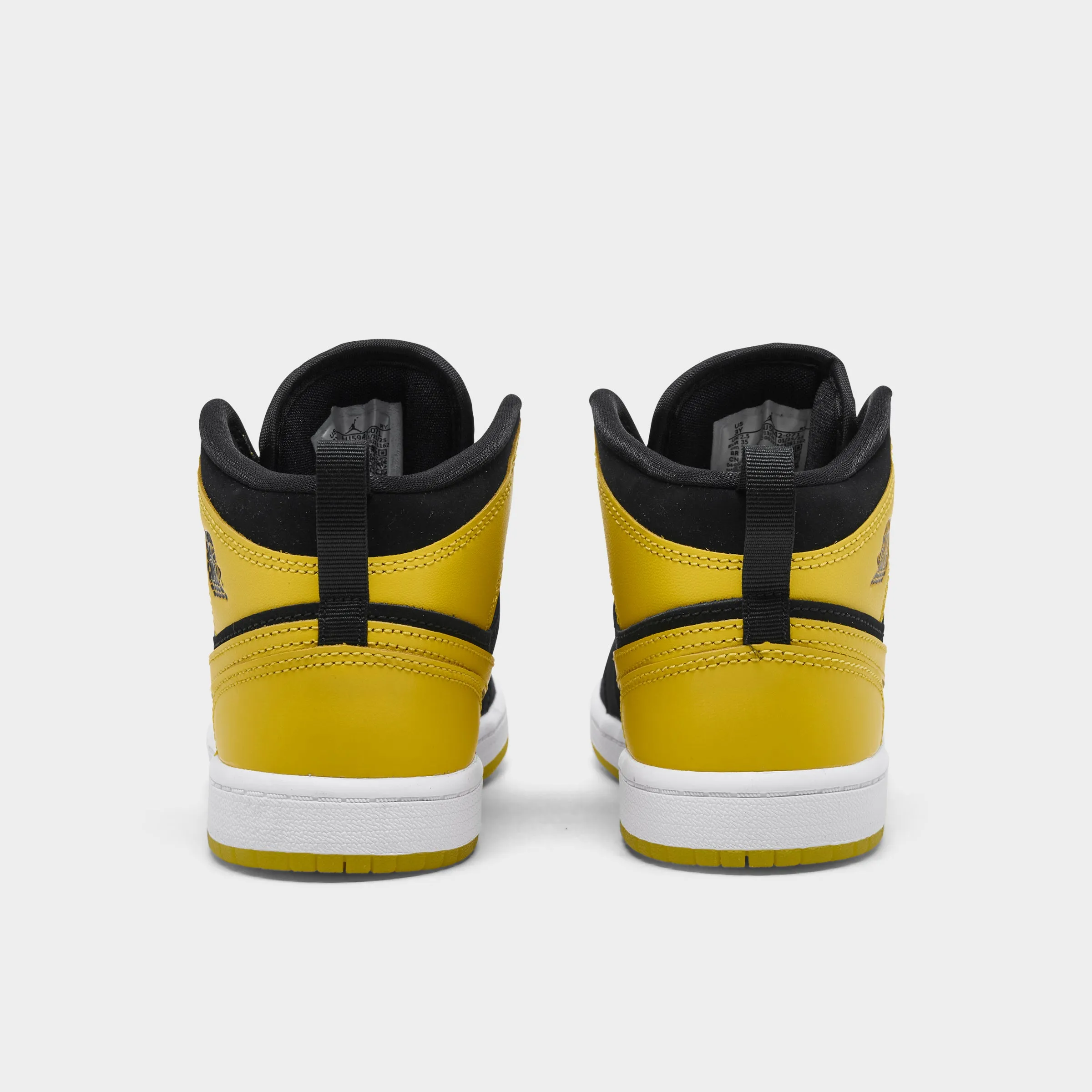 Lightweight Foam Design Jordan 1 Mid PS Black / Varsity Maize - White