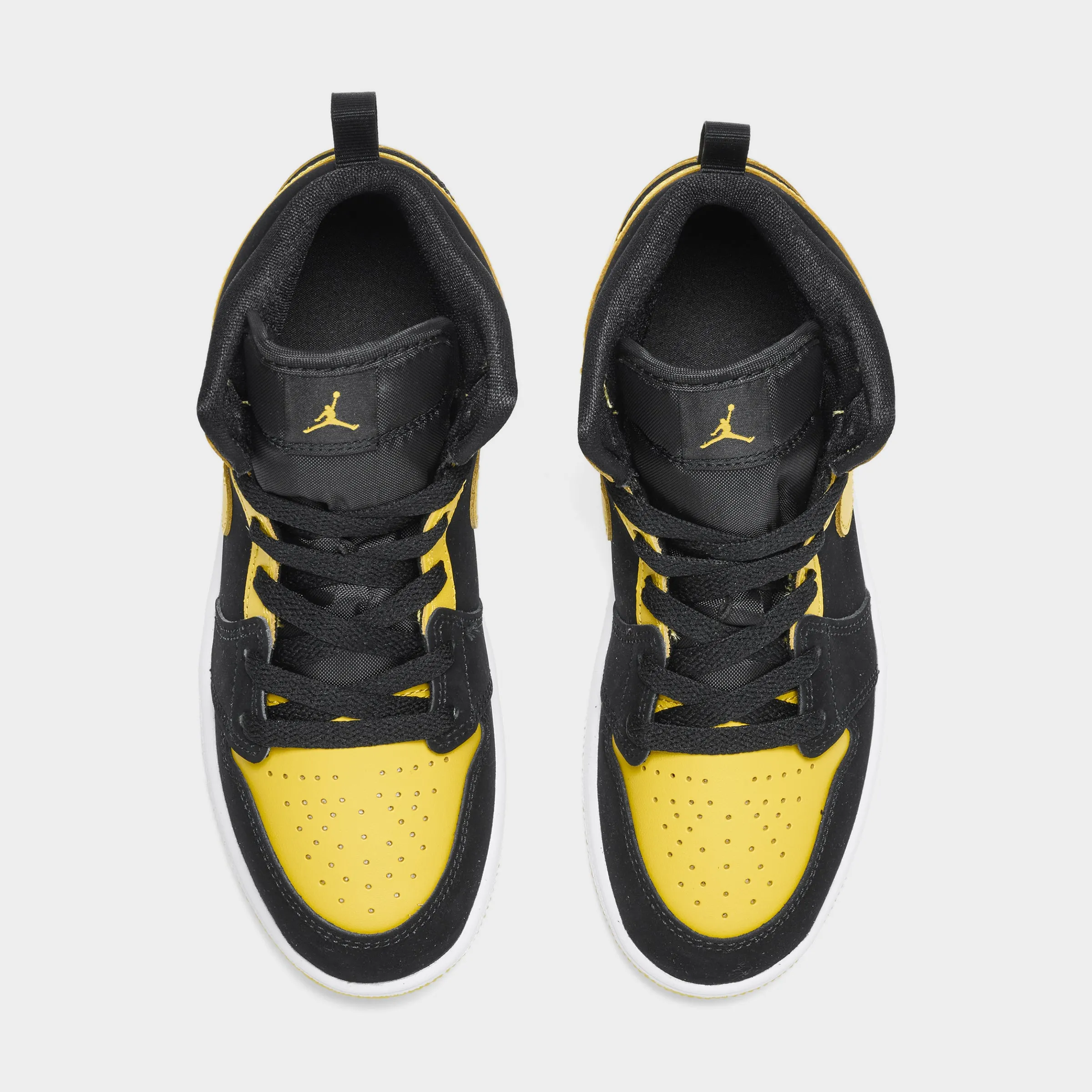 Tensile TPU Embedment Stabilizing Heel Cup Jordan 1 Mid PS Black / Varsity Maize - White