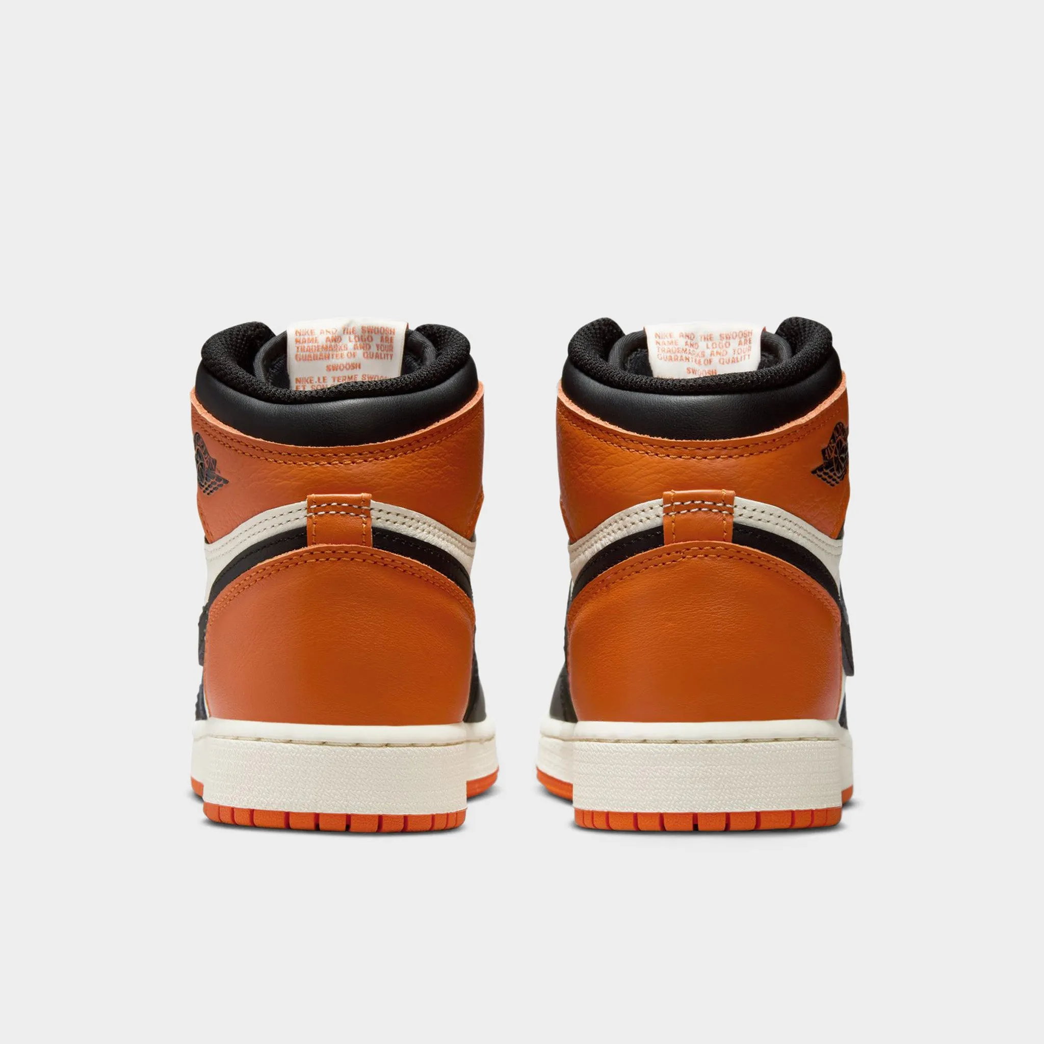 Lightweight foam midsole Jordan 1 Retro High OG GS Black / Sail - Starfish