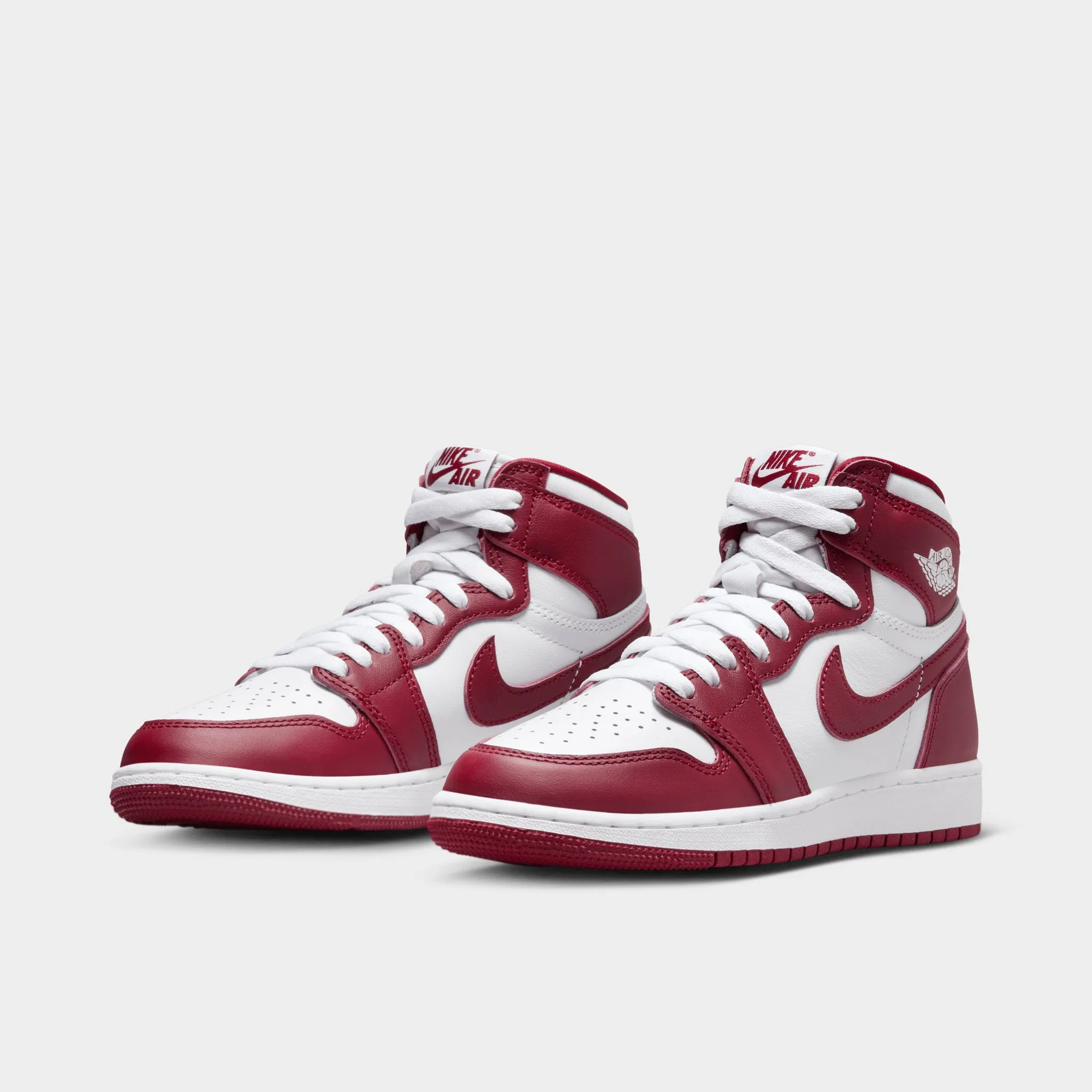 Traction pods Knit Material Technology Jordan 1 Retro High OG GS White / Team Red