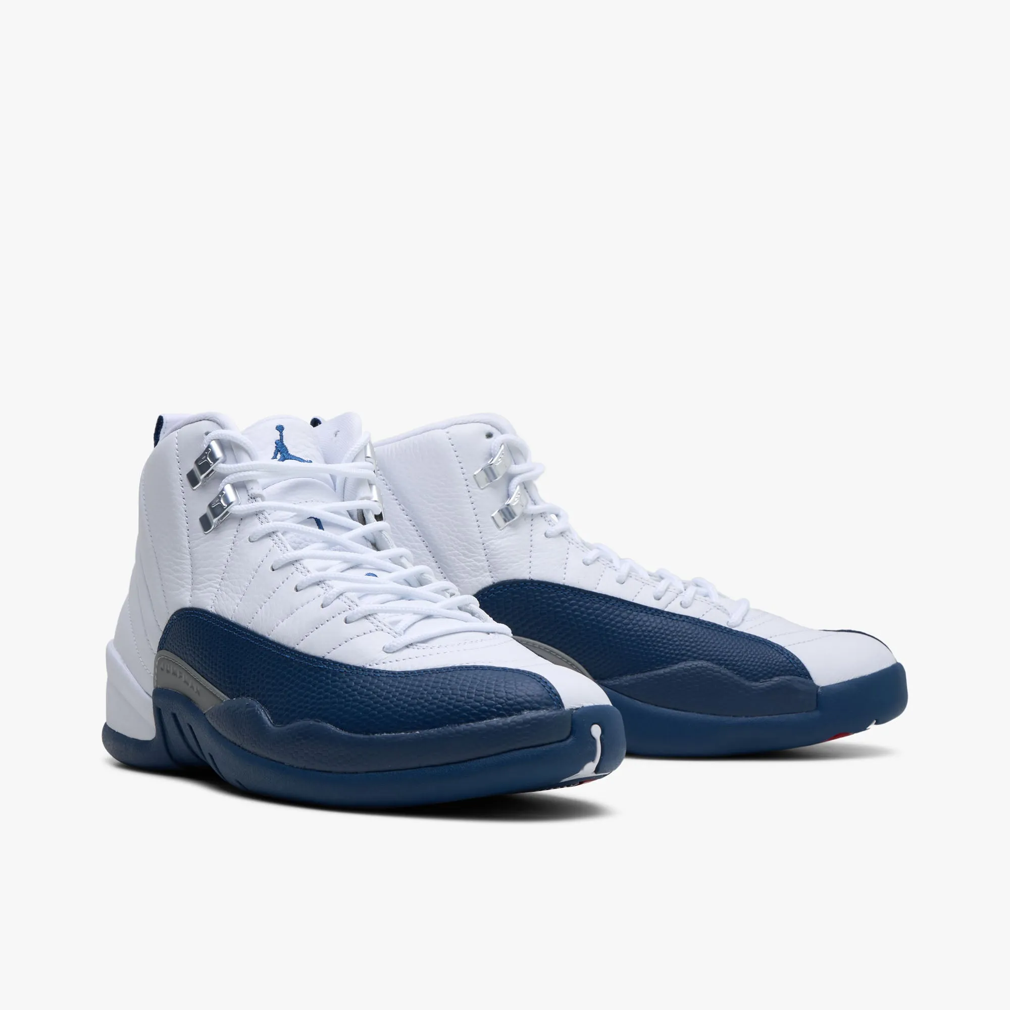 Jordan 12 Retro White / French Blue - Metallic Silver All Day Comfort Tech