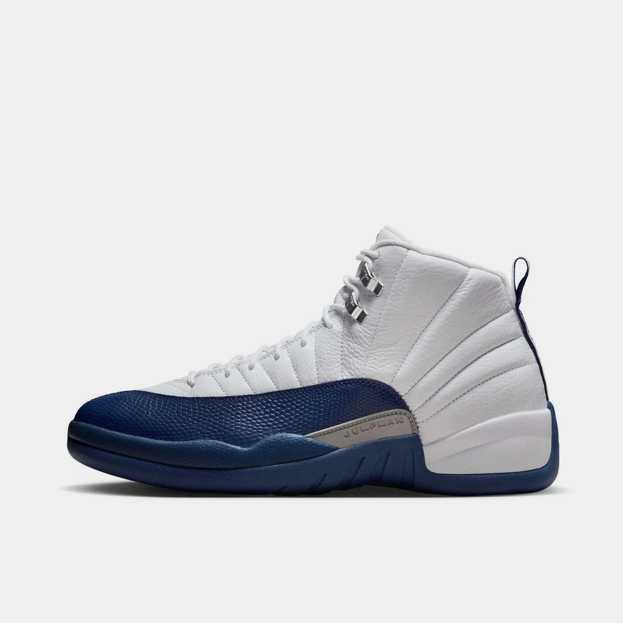 Soft Interior Jordan 12 Retro White / French Blue - Metallic Silver
