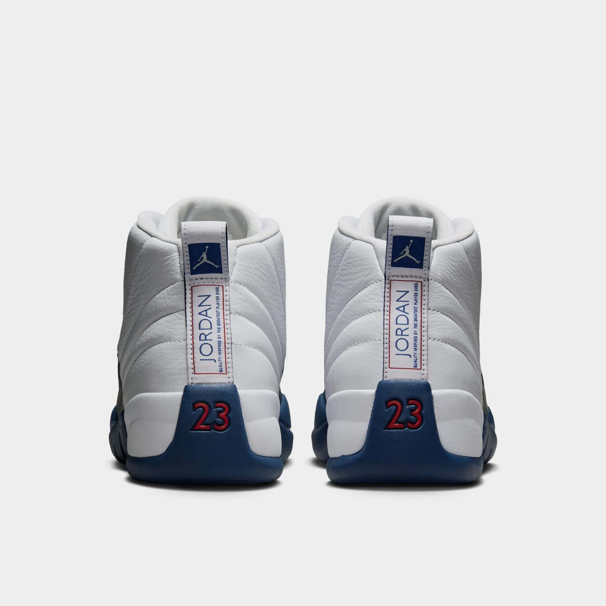 Responsive Rebound Jordan 12 Retro White / French Blue - Metallic Silver