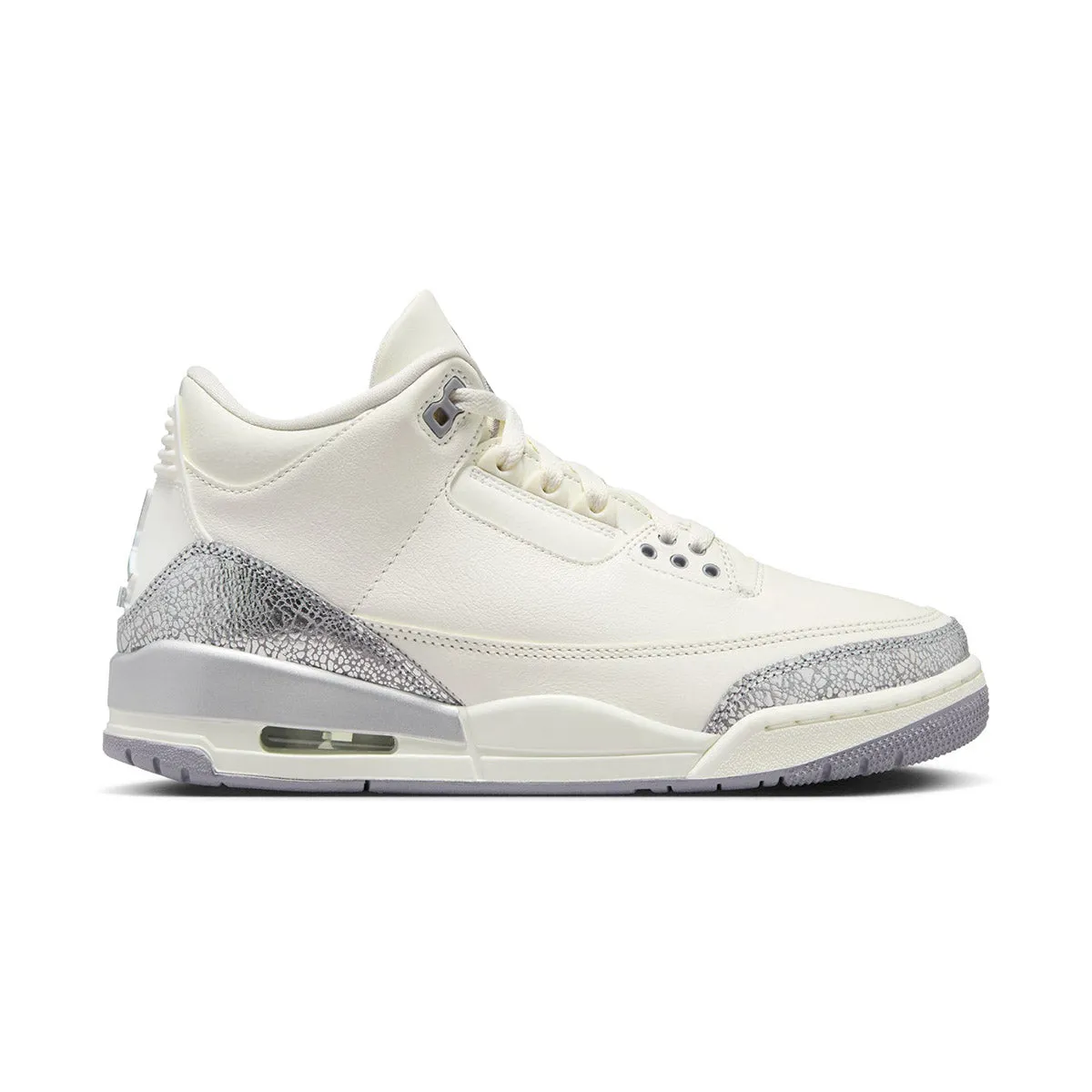 Vulcanized Construction Jordan 3 Retro 'Sail Cement Grey' Women's Shoes