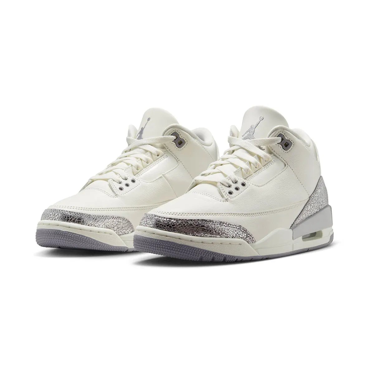 Sturdy Outsole Jordan 3 Retro 'Sail Cement Grey' Women's Shoes