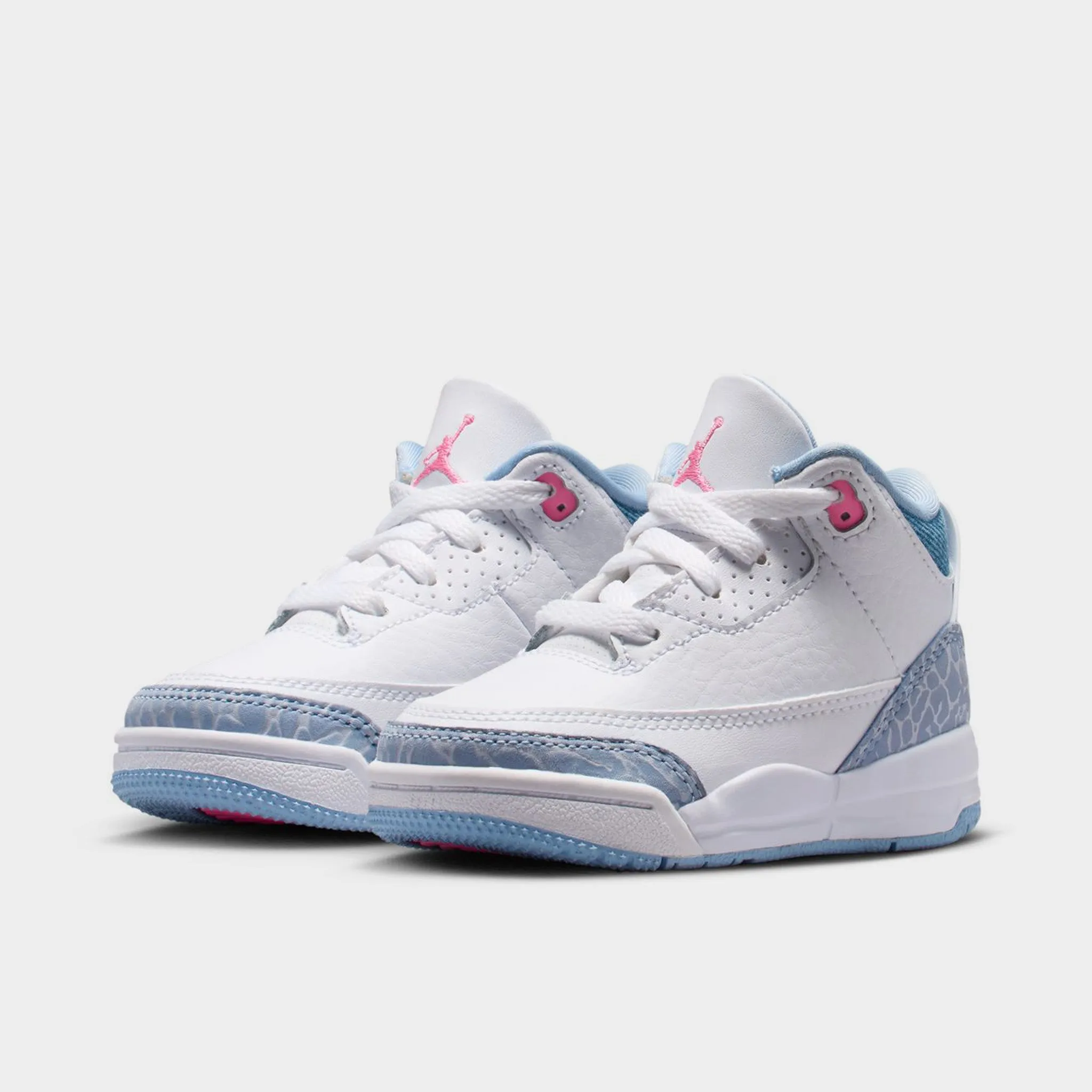 Torsion Plate Tech Jordan 3 Retro TD White / Pink Glow - Cobalt Bliss