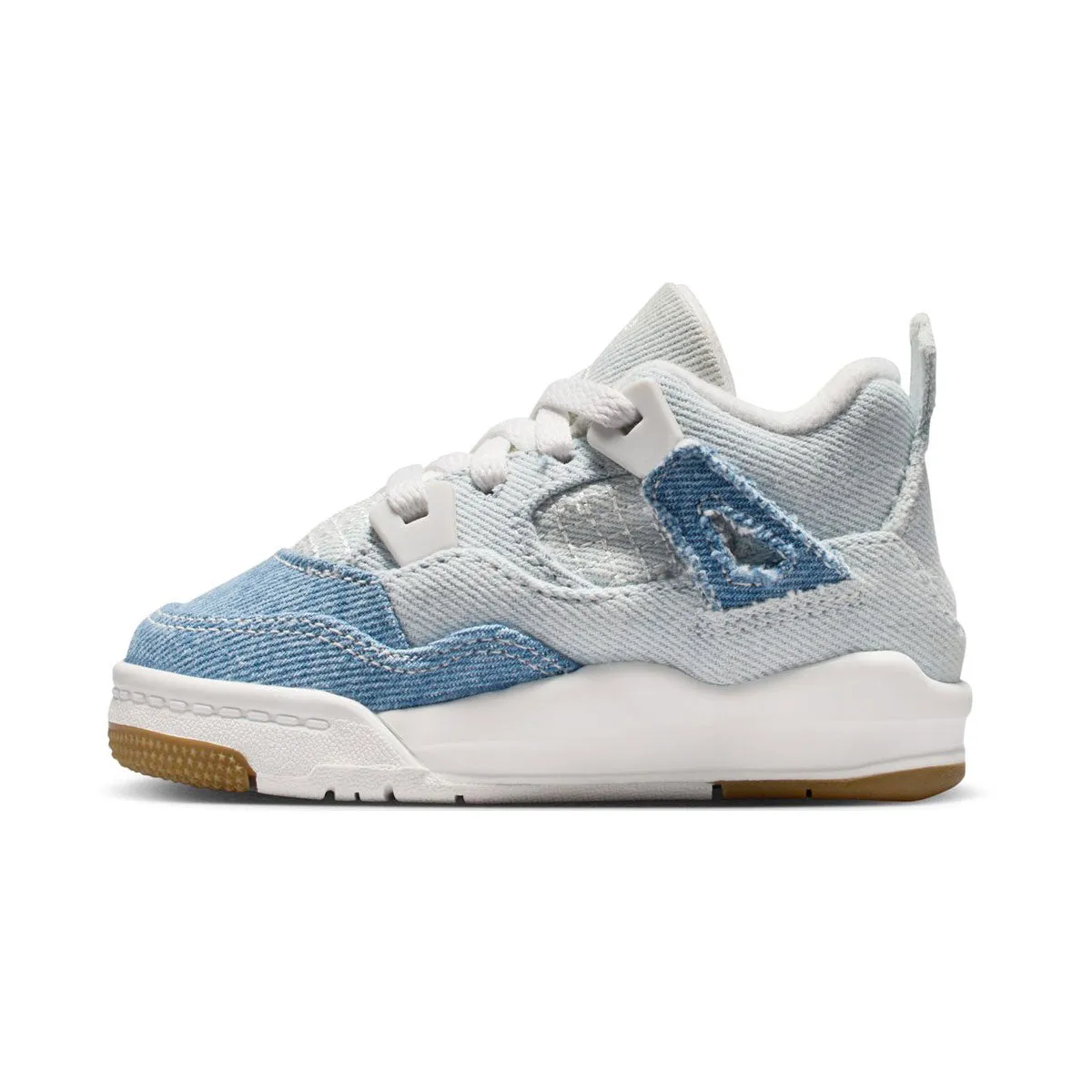 Jordan 4 Retro 'Denim Worn Blue' Baby/Toddler Shoes Decoupled Heel Construction Effortless Style