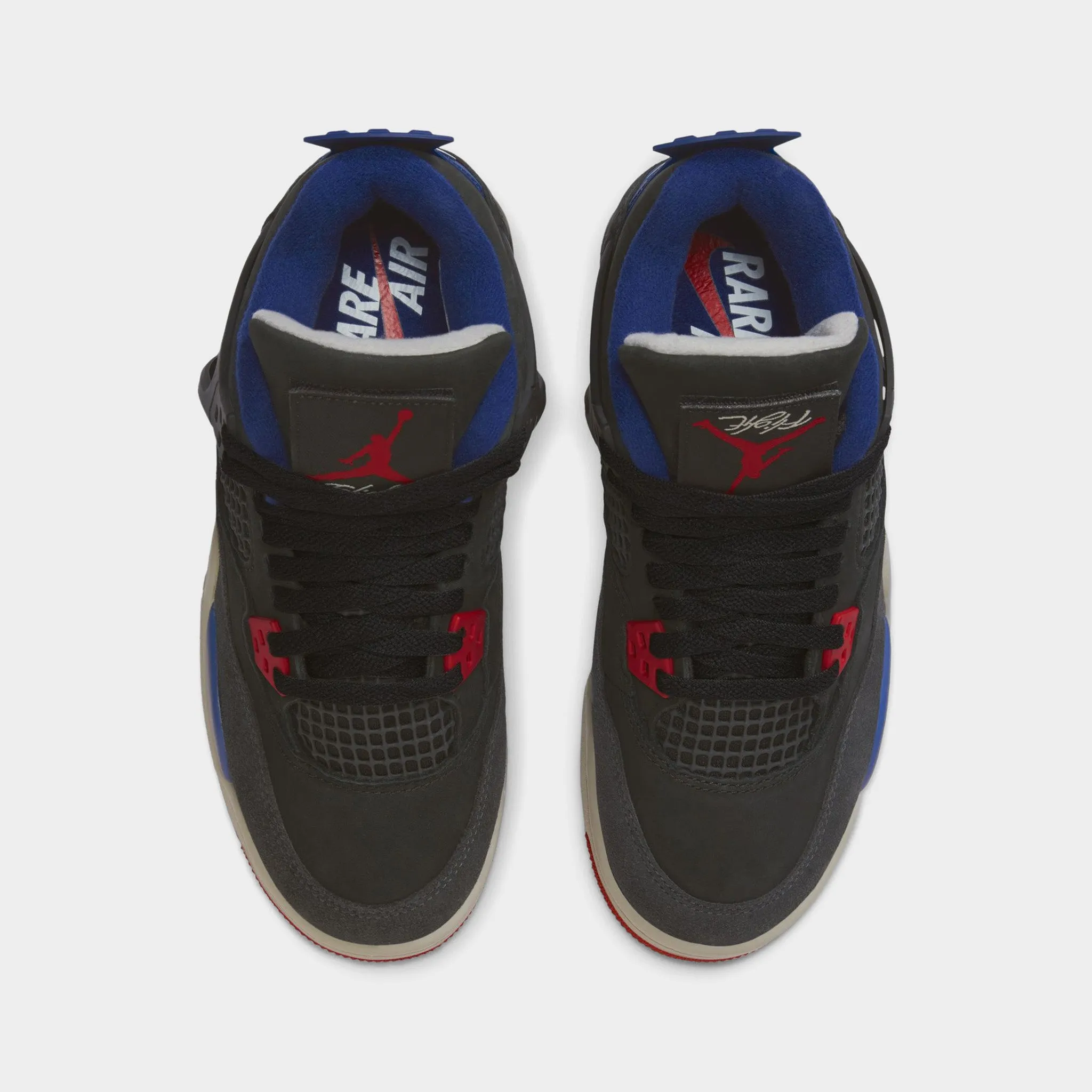 Slip On Style Advanced Technology Jordan 4 Retro GS Black / Fire Red - Deep Royal Blue