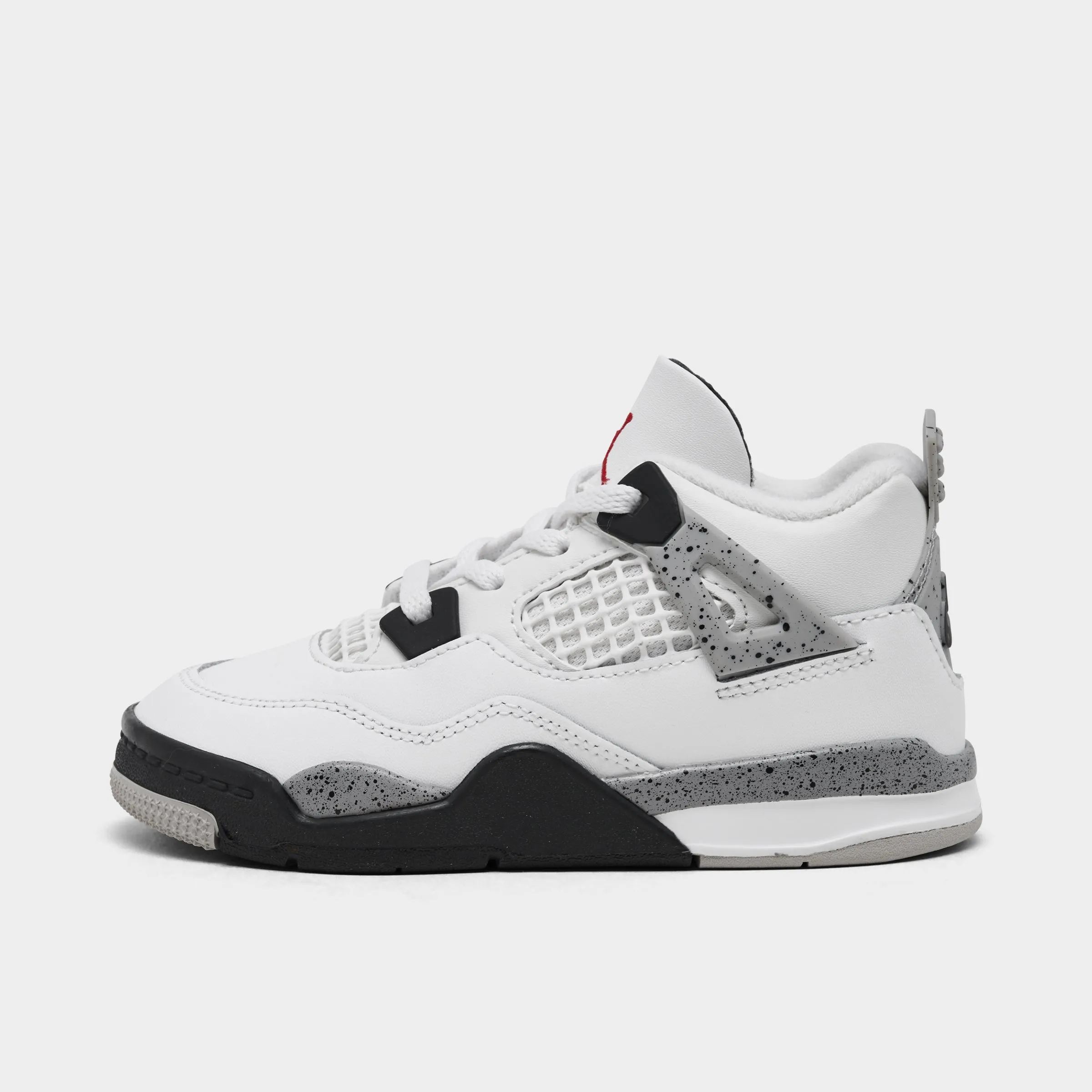 Jordan 4 Retro OG TD Summit White / Fire Red - Cement Grey Stabilizing Sidewalls Stretchable Collar