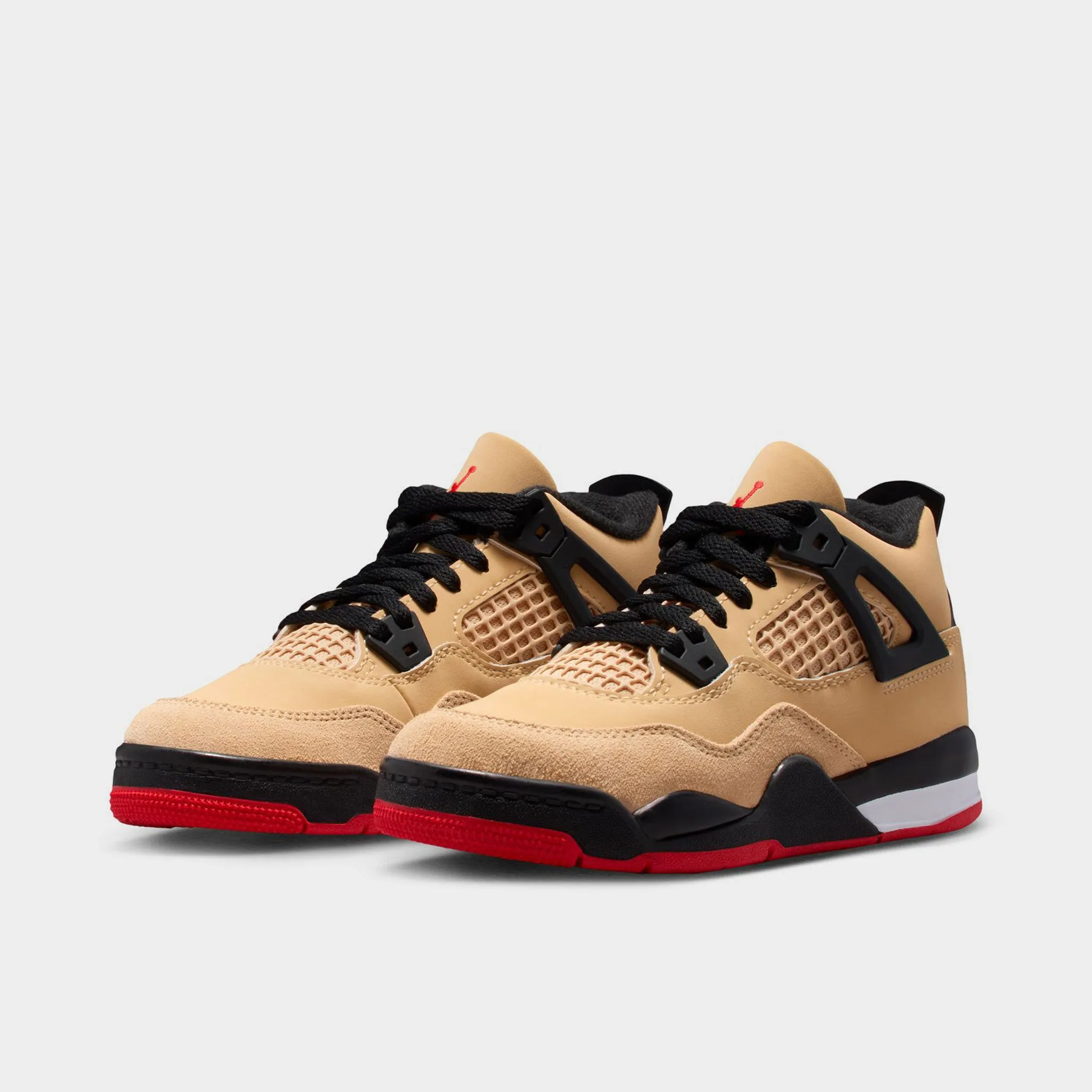 Jordan 4 Retro PS Fire Red / Starfish - Sesame Neutral Foot Alignment