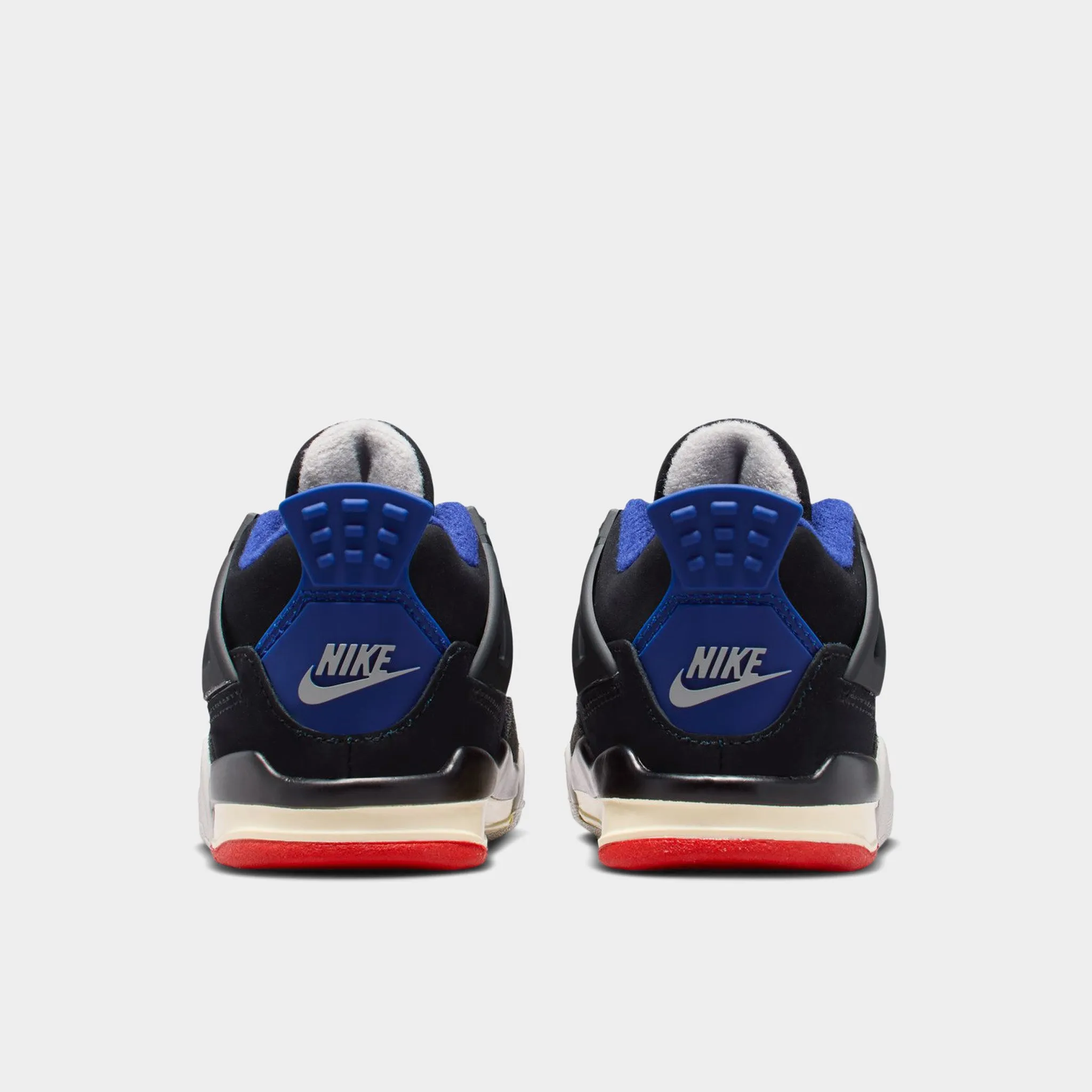 Jordan 4 Retro TD Black / Fire Red - Deep Royal Blue Orthotic friendly Compression Molded Responsiveness