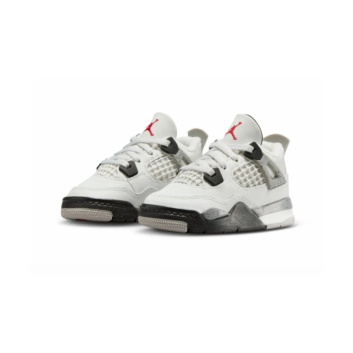 Jordan 4 Retro 'White Cement' Baby/Toddler Shoes Grip Sole Stable arch