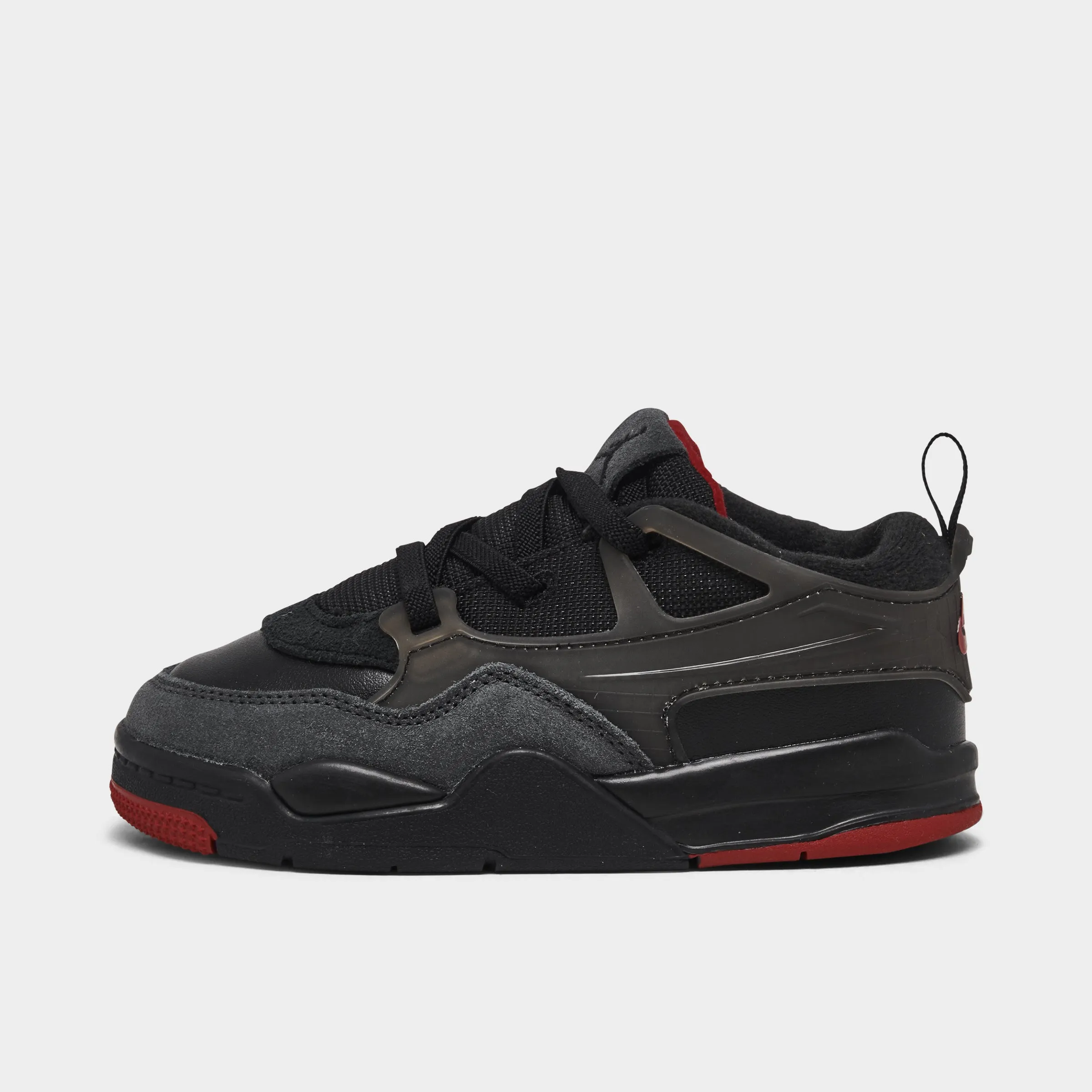 Multi Layer Upper Weave Reinforced Heel Cup Jordan 4RM TD Black / Varsity Red - Anthracite
